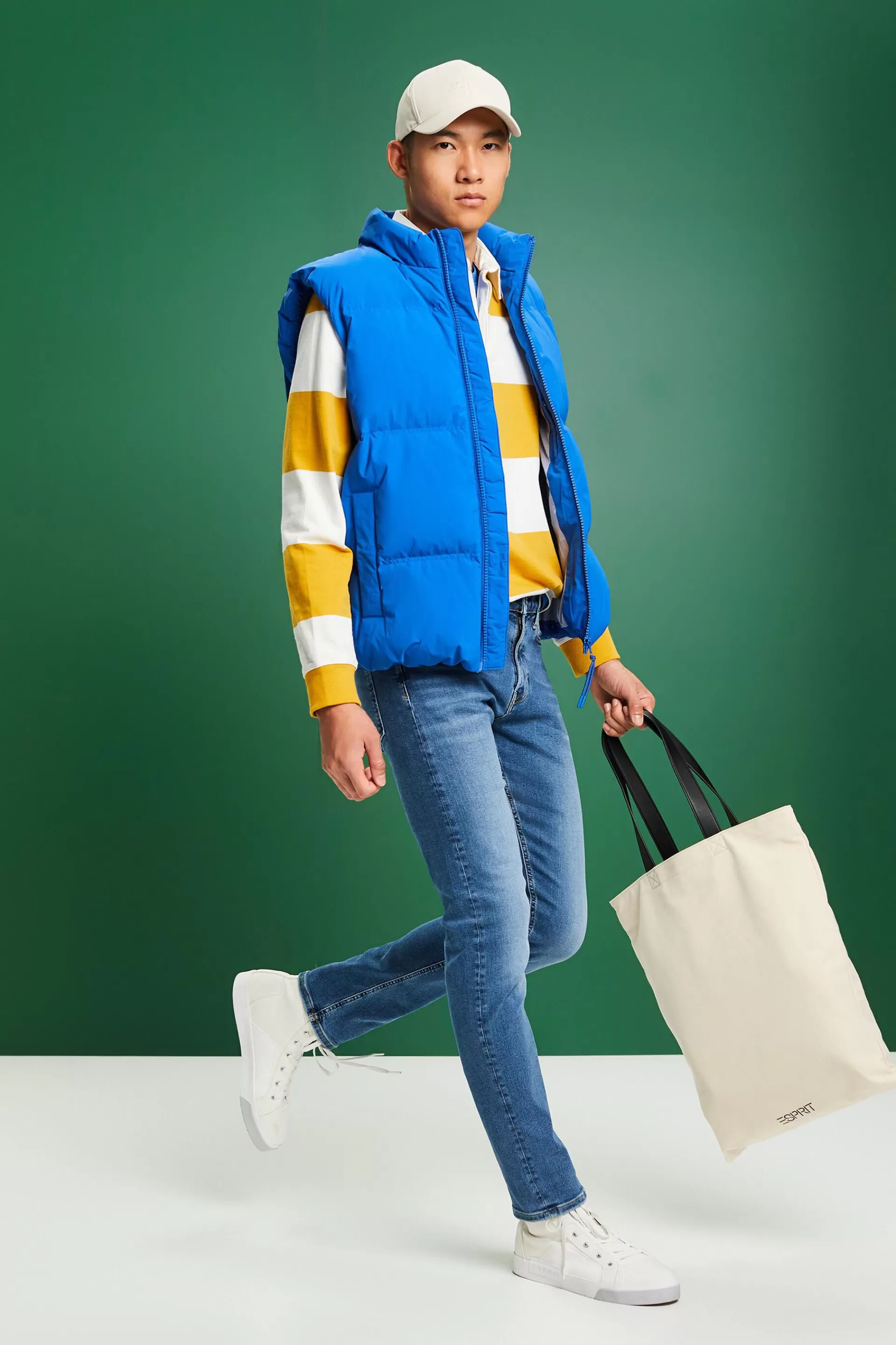 Schmale Jeans mit mittlerer Bundhöhe-ESPRIT Hot