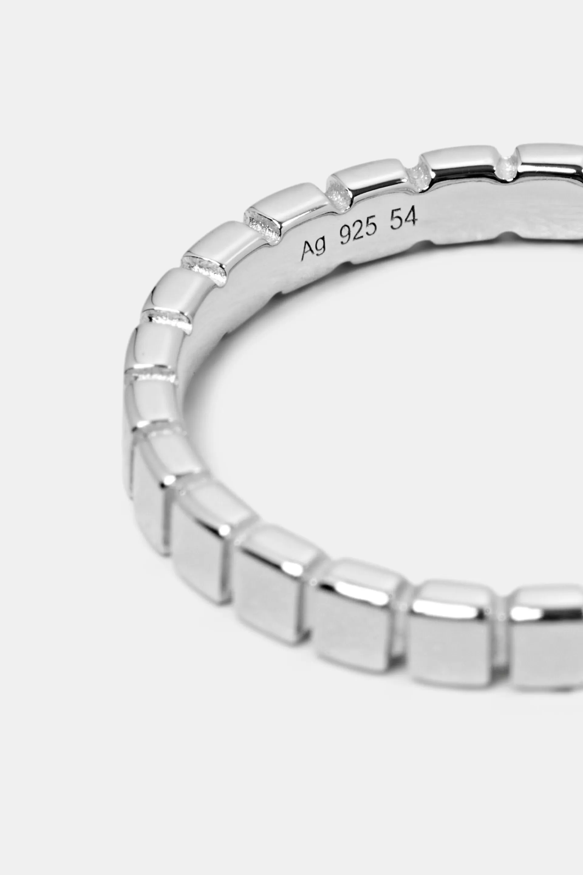 Schmaler, gerippter Ring, Sterlingsilber-ESPRIT Flash Sale