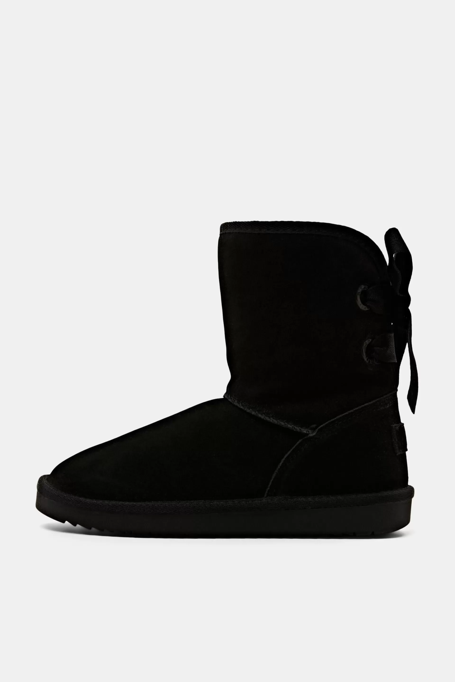 Schnürboots aus Veloursleder-ESPRIT Discount