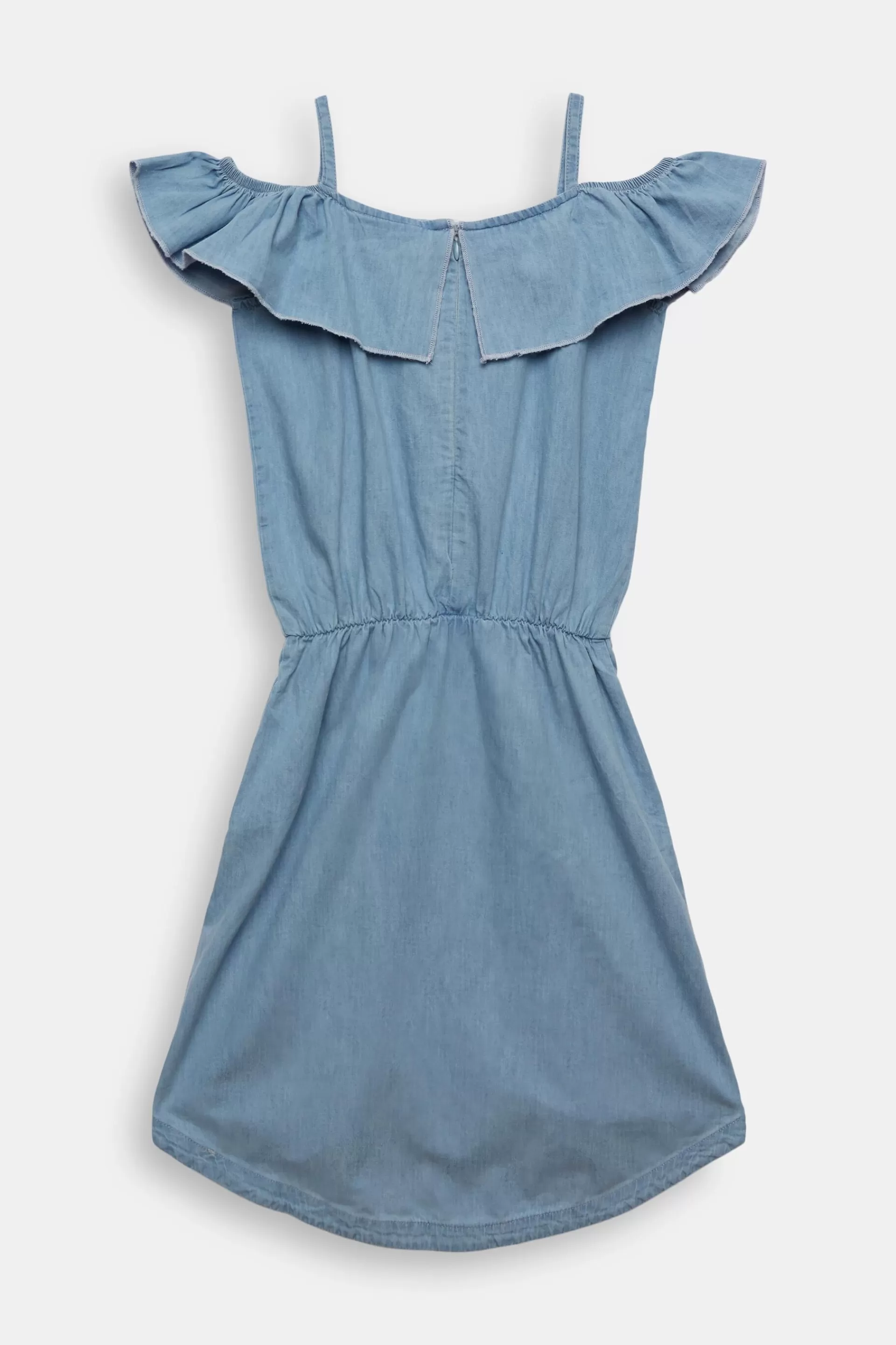 Schulterfreies Trägerkleid im Denim-Look-ESPRIT Best Sale