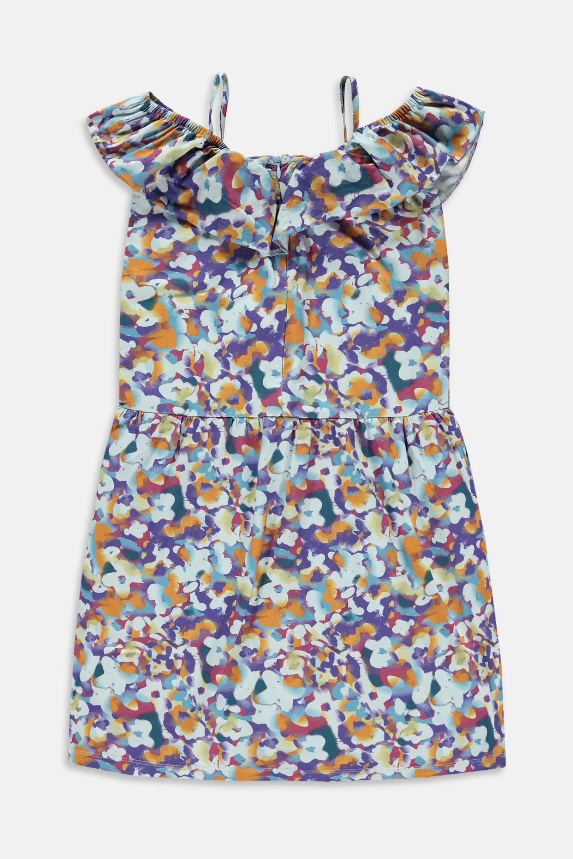 Schulterfreies Trägerkleid mit Print-ESPRIT Sale