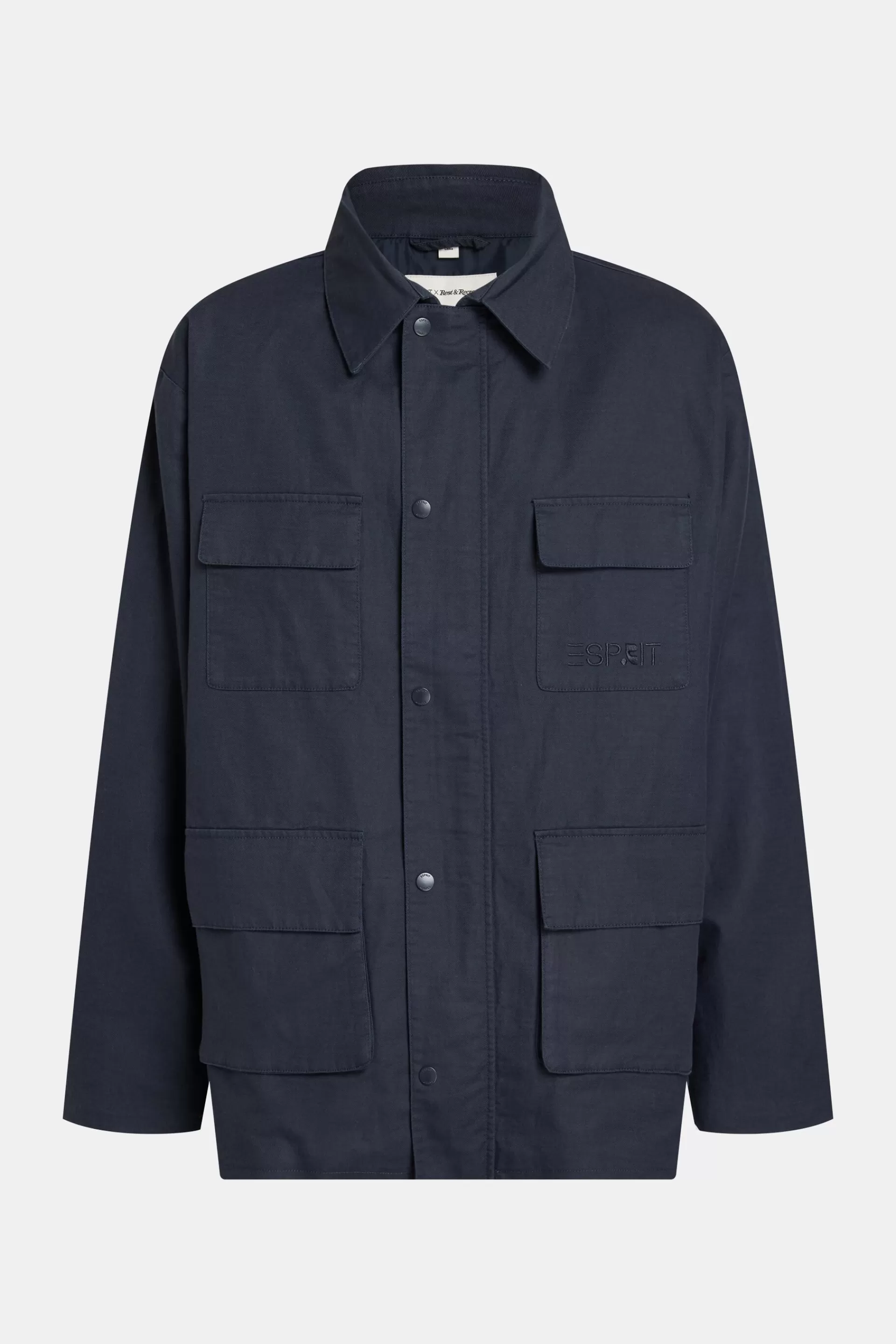 Shacket aus Leinen-Mix mit Zipper-ESPRIT Store
