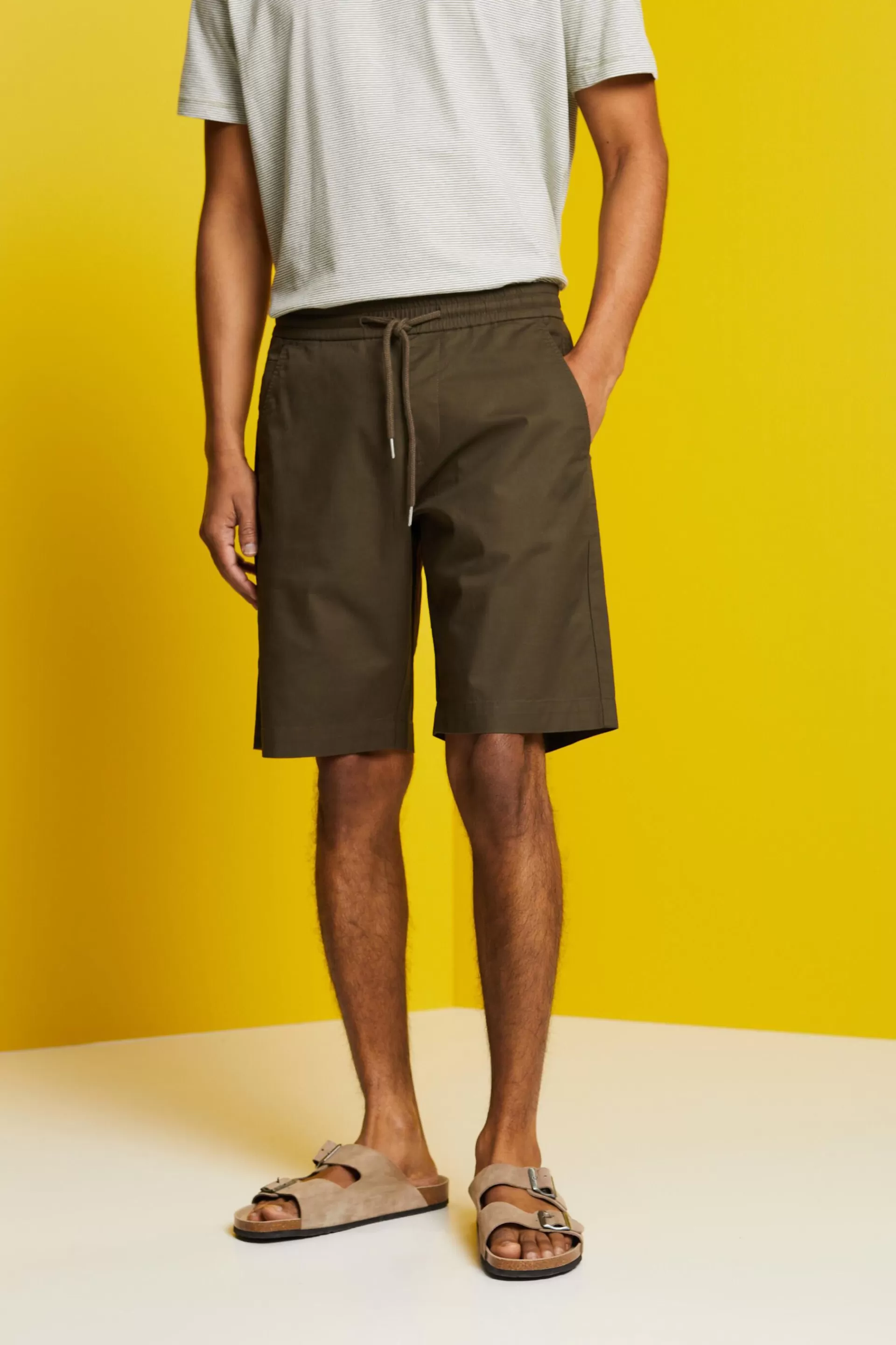 Shorts aus Baumwolltwill-ESPRIT Discount
