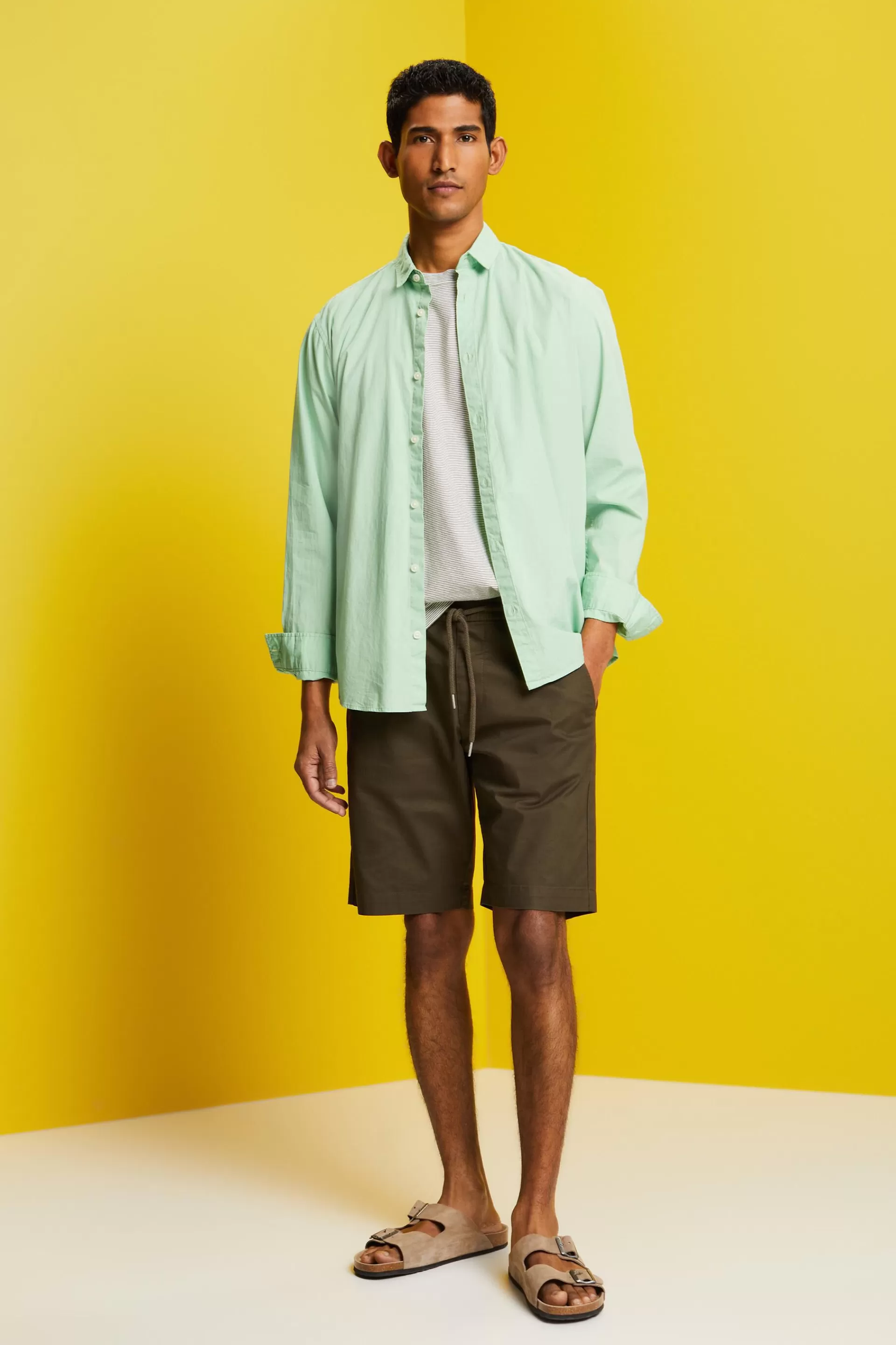 Shorts aus Baumwolltwill-ESPRIT Discount