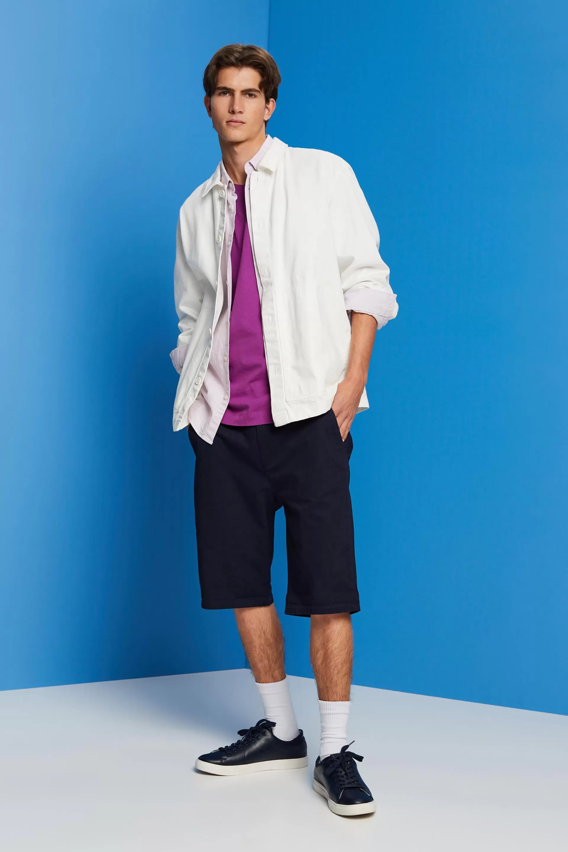 Shorts im Chino-Style aus nachhaltiger Baumwolle-ESPRIT Shop