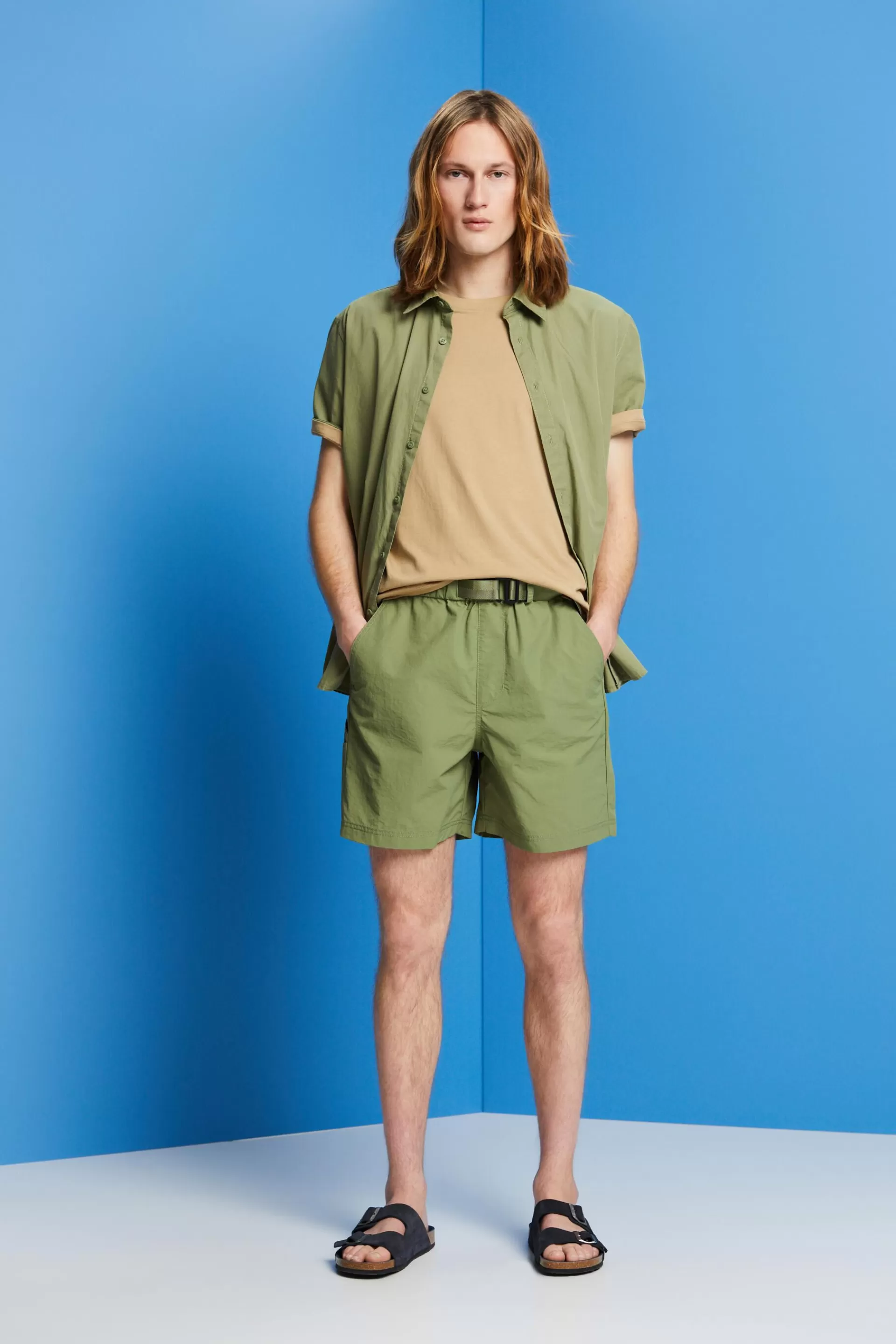 Shorts mit integriertem Gürtel-ESPRIT Shop