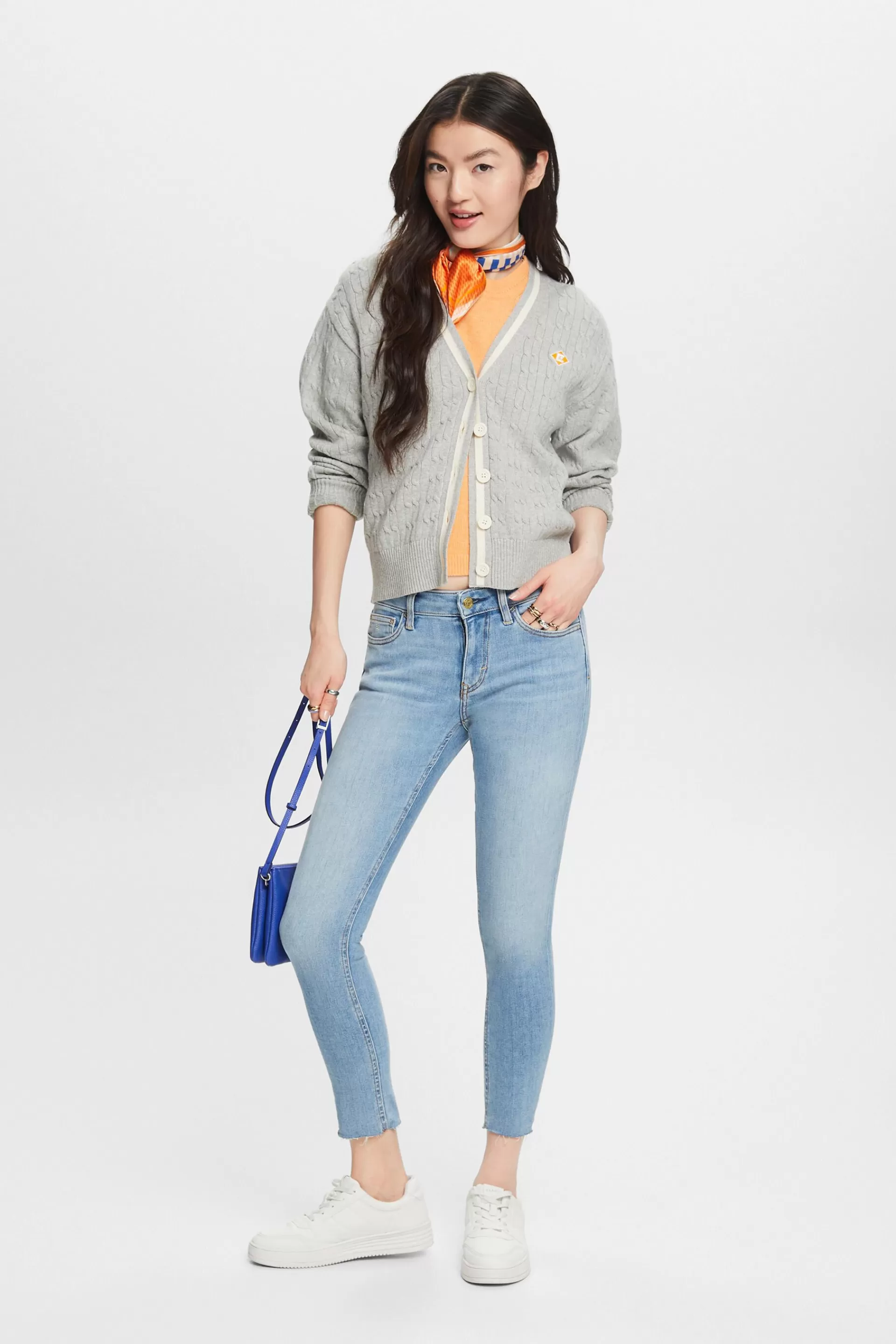 Skinny Jeans mit mittlerer Bundhöhe-ESPRIT Hot