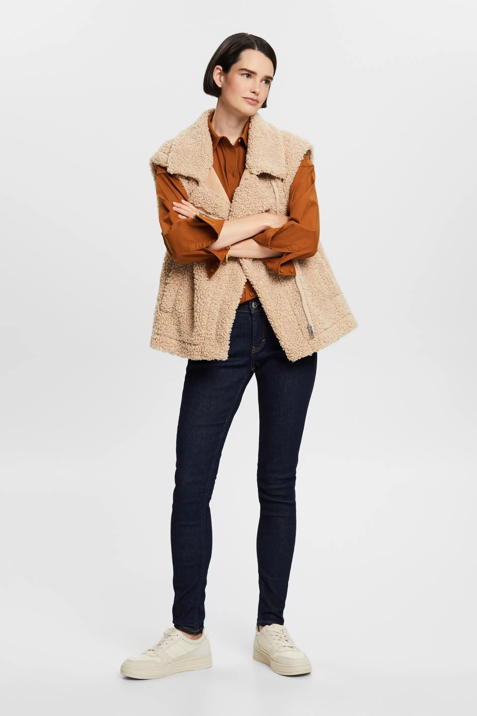 Skinny Jeans mit mittlerer Bundhöhe-ESPRIT Flash Sale