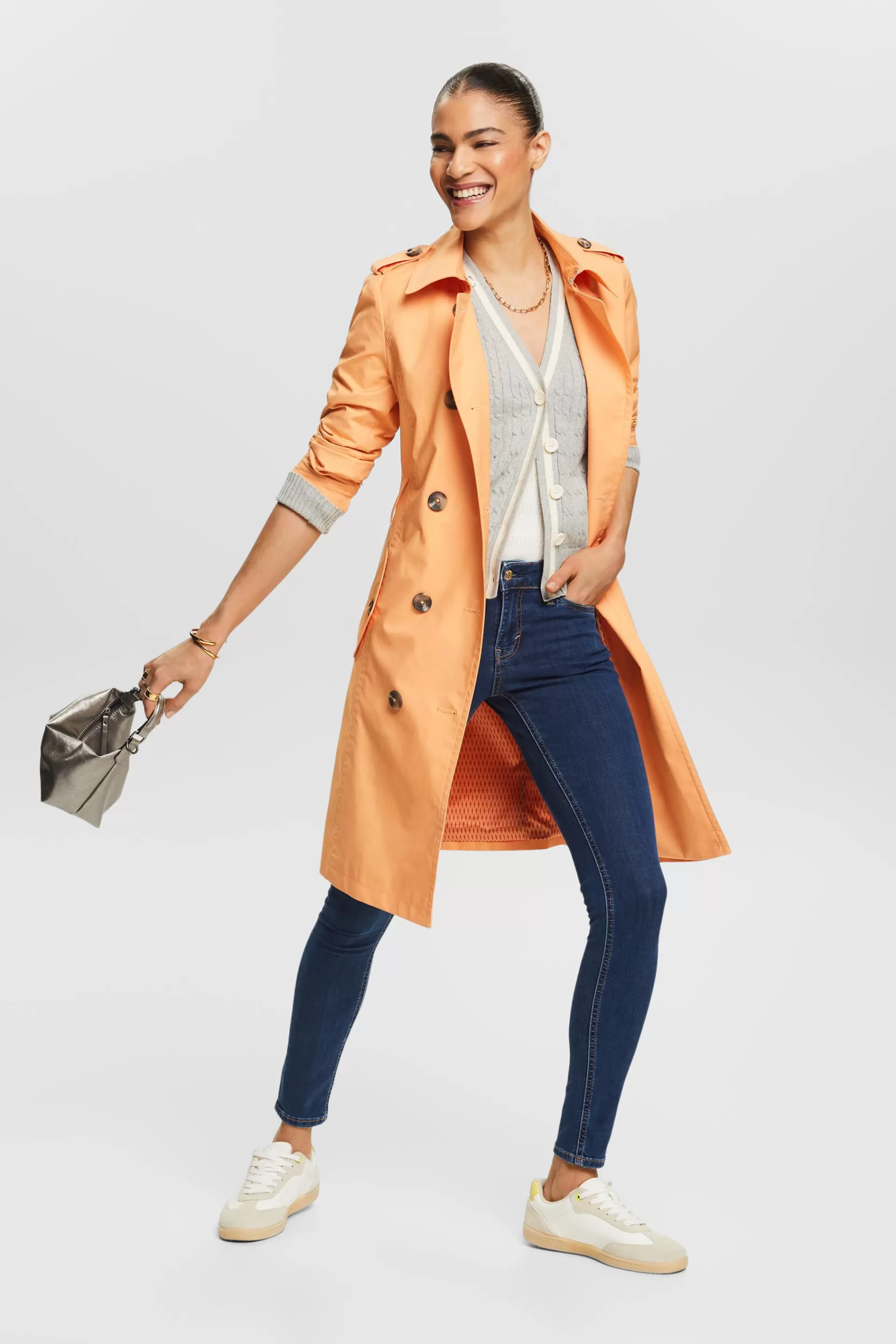 Skinny Jeans mit mittlerer Bundhöhe-ESPRIT New