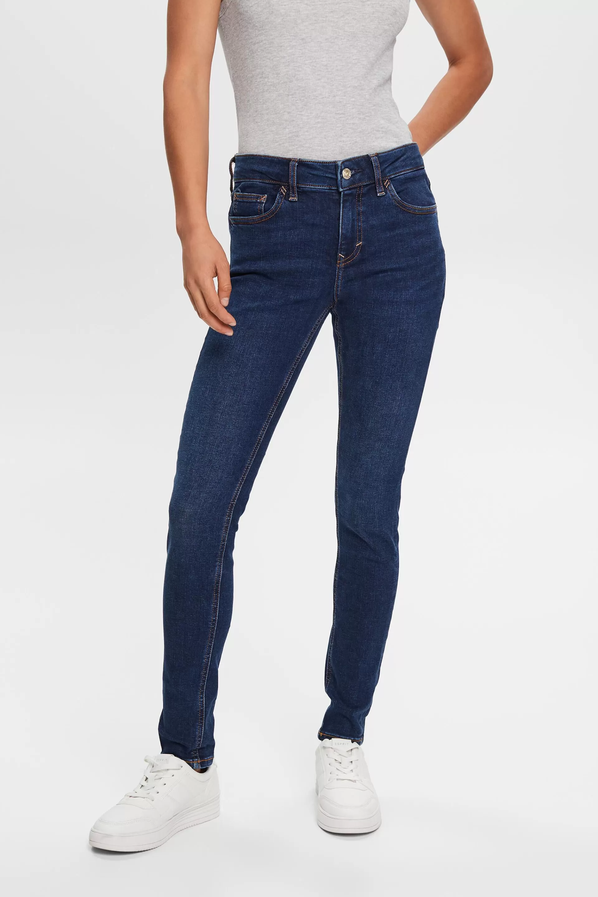 Skinny Jeans mit mittlerer Bundhöhe-ESPRIT Clearance
