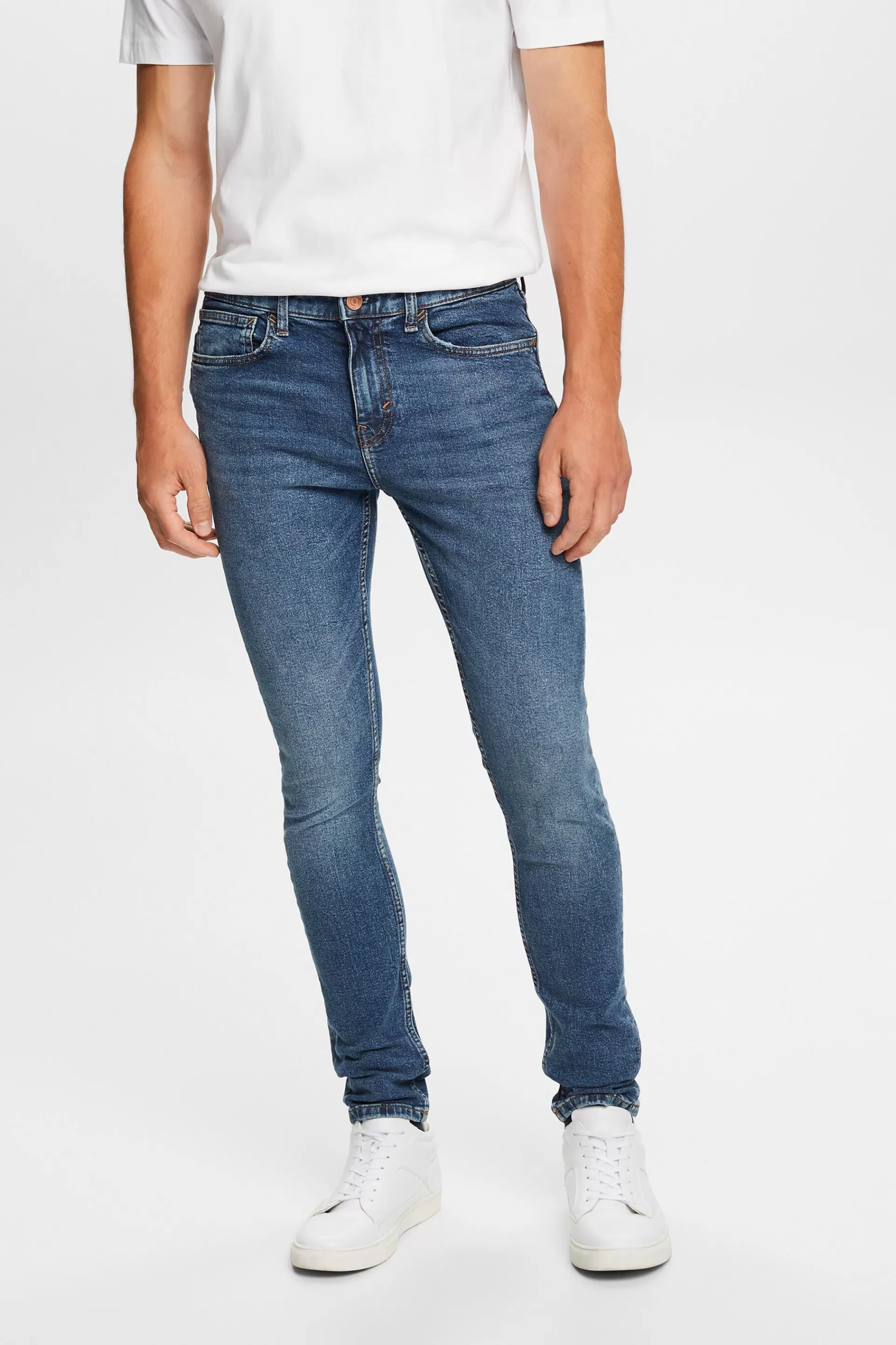 Skinny Jeans mit mittlerer Bundhöhe-ESPRIT Store
