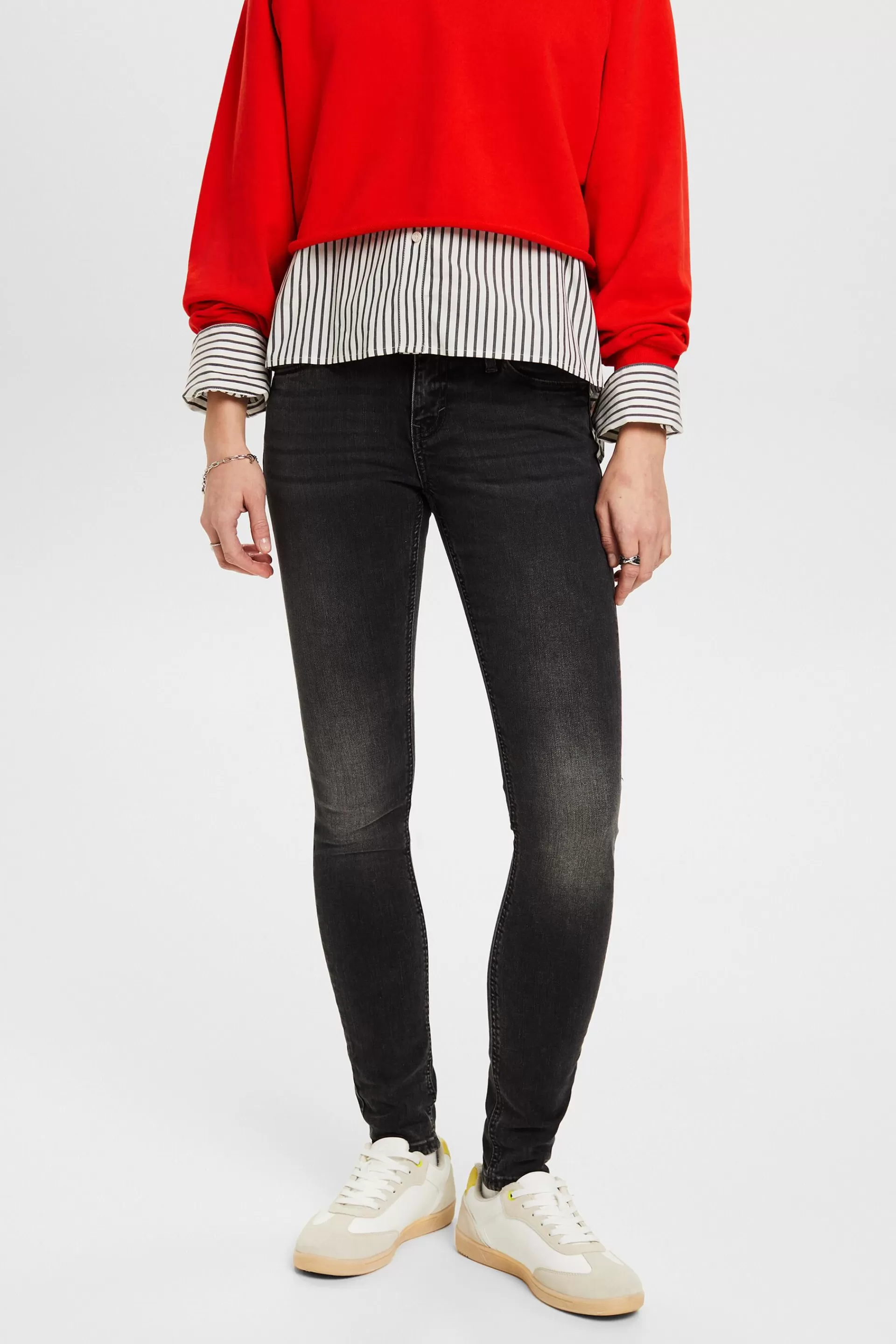 Skinny Jeans mit niedrigem Bund-ESPRIT Cheap