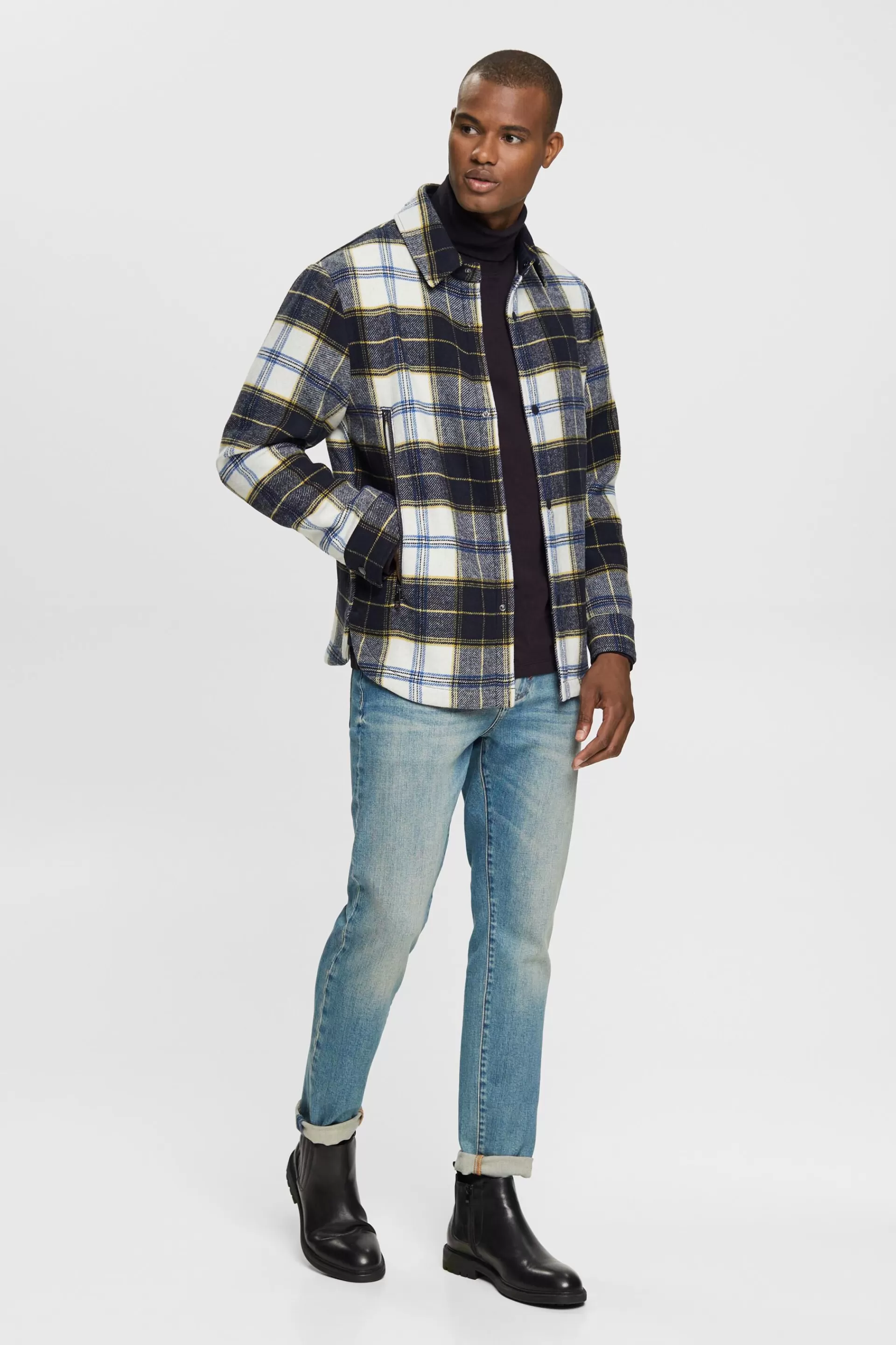 Slim Jeans im Stonewashed Look, aus Organic Cotton-ESPRIT Store