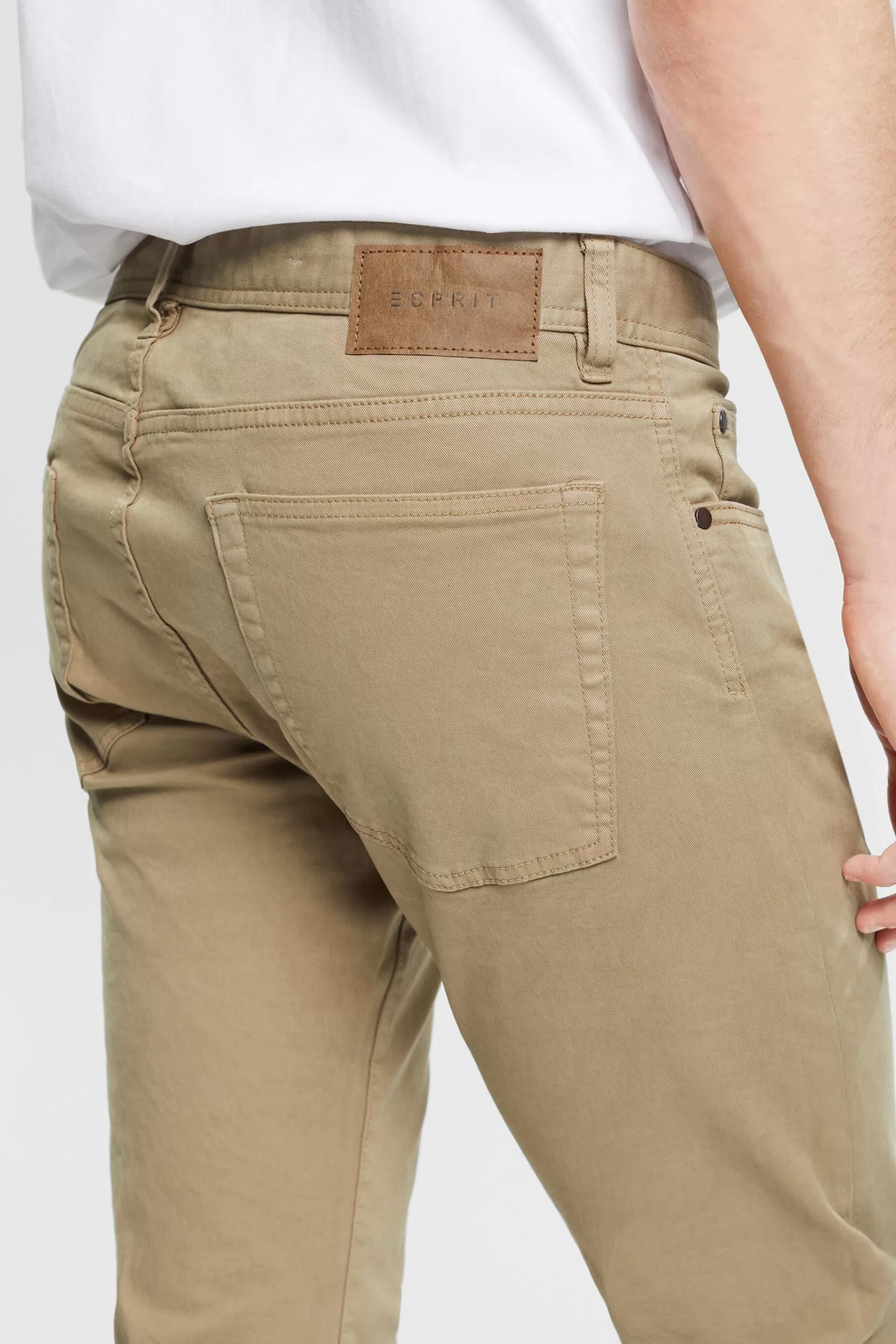 Slim-Fit-Hose aus organischer Baumwolle-ESPRIT Best Sale