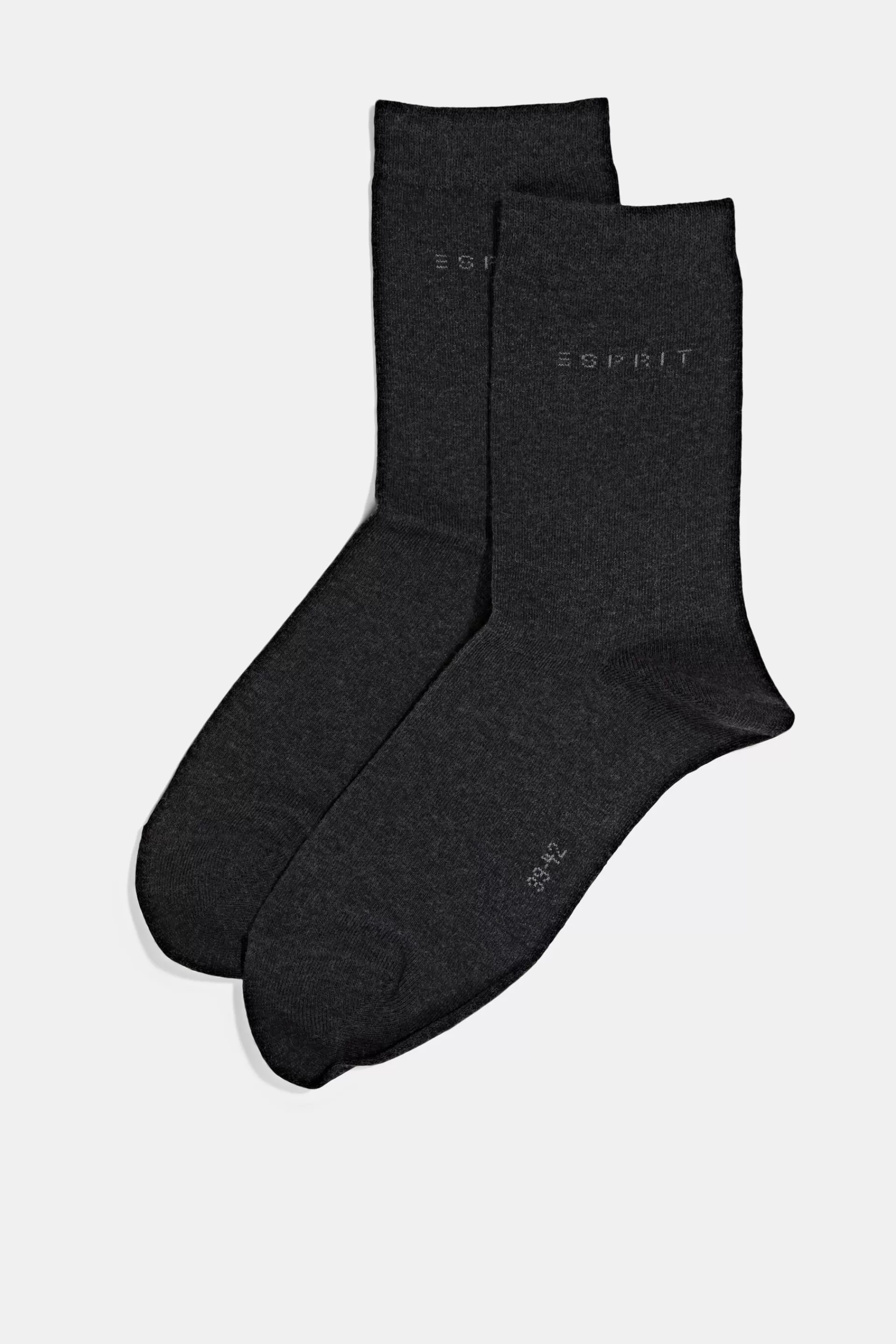Socken im Doppelpack mit eingestricktem Logo, Bio-Baumwolle-ESPRIT Cheap