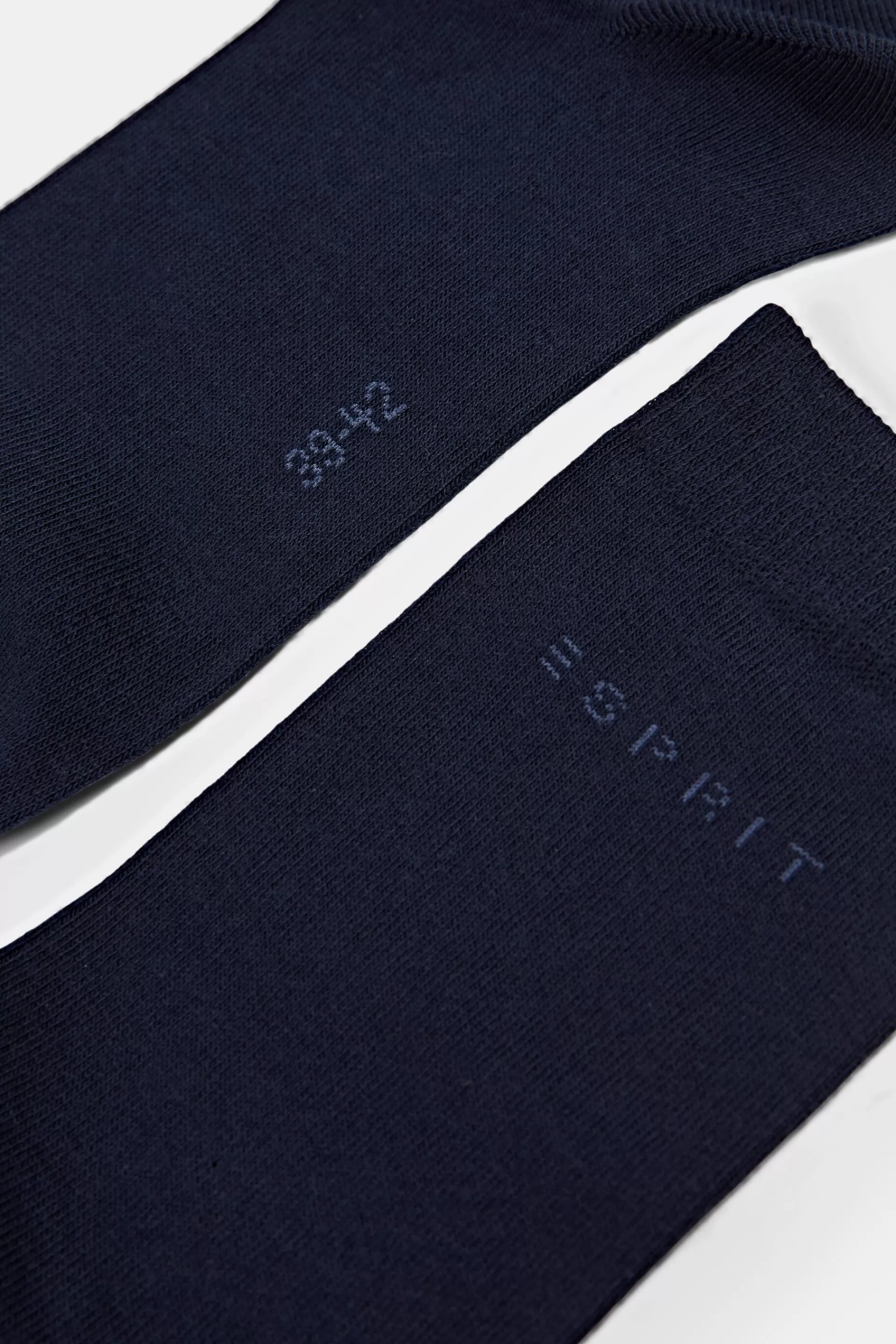 Socken im Doppelpack mit eingestricktem Logo, Bio-Baumwolle-ESPRIT Shop