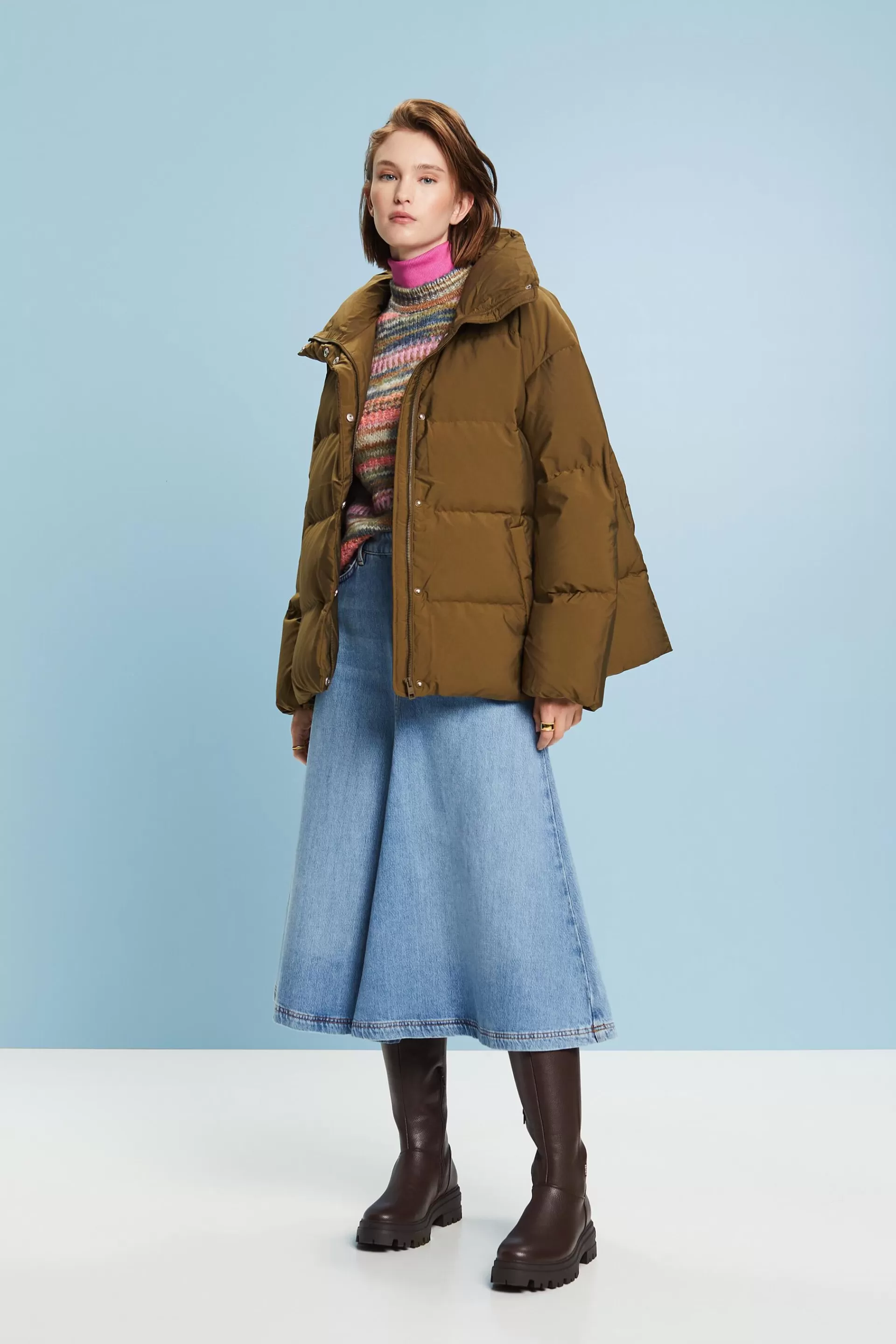 Steppjacke mit Daunen-ESPRIT Cheap