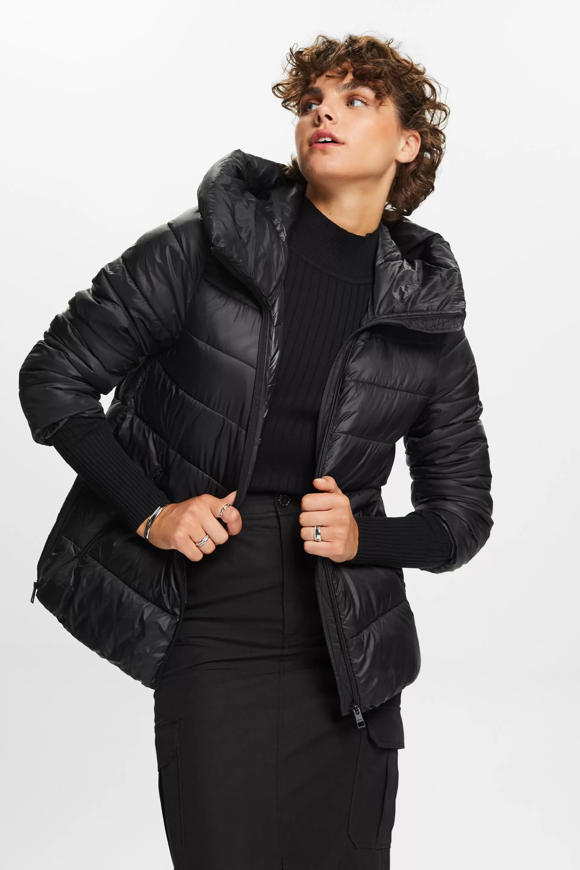 Steppjacke mit Kapuze-ESPRIT Cheap