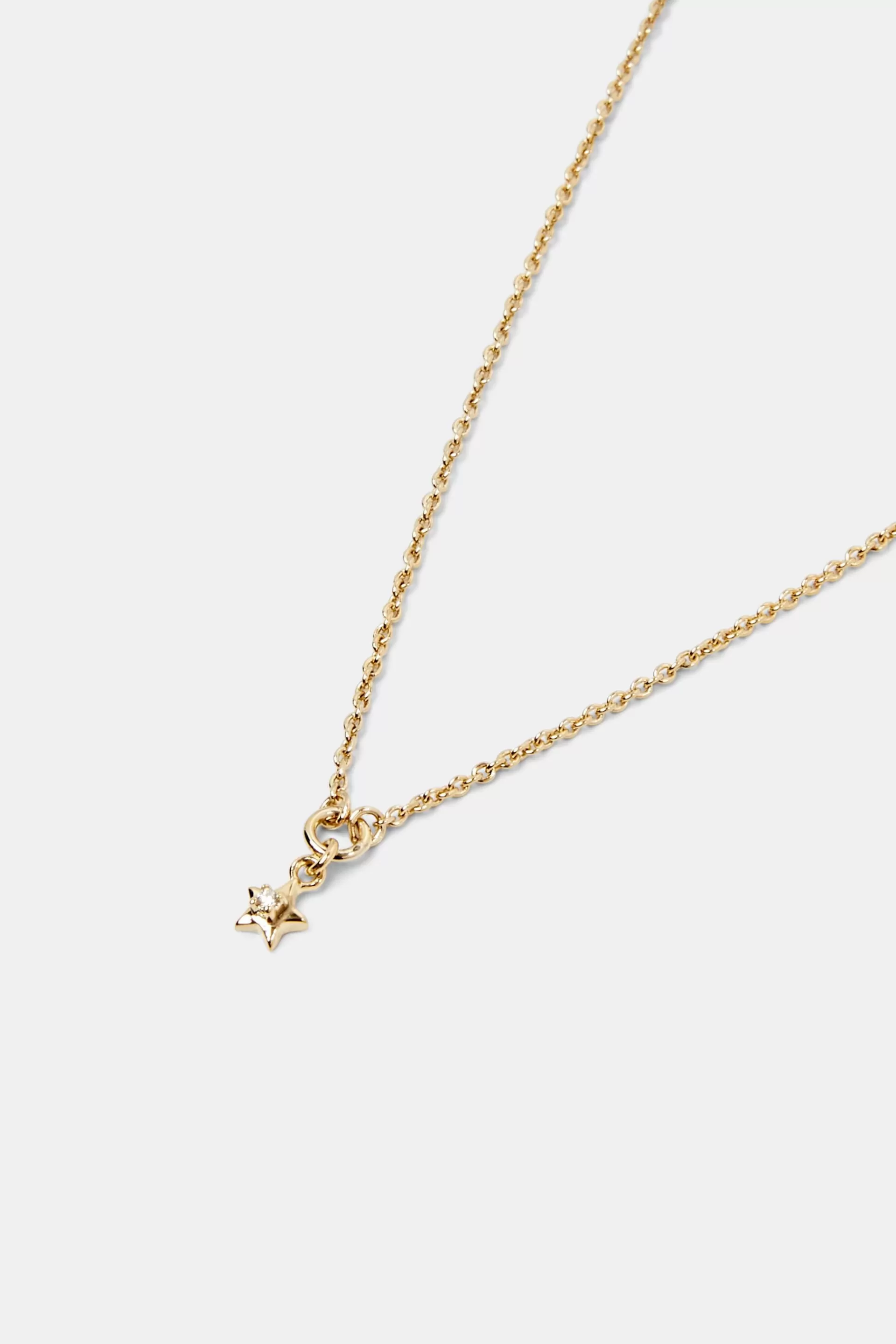 Sterling Silber Halskette mit Diamantanhänger-ESPRIT Outlet