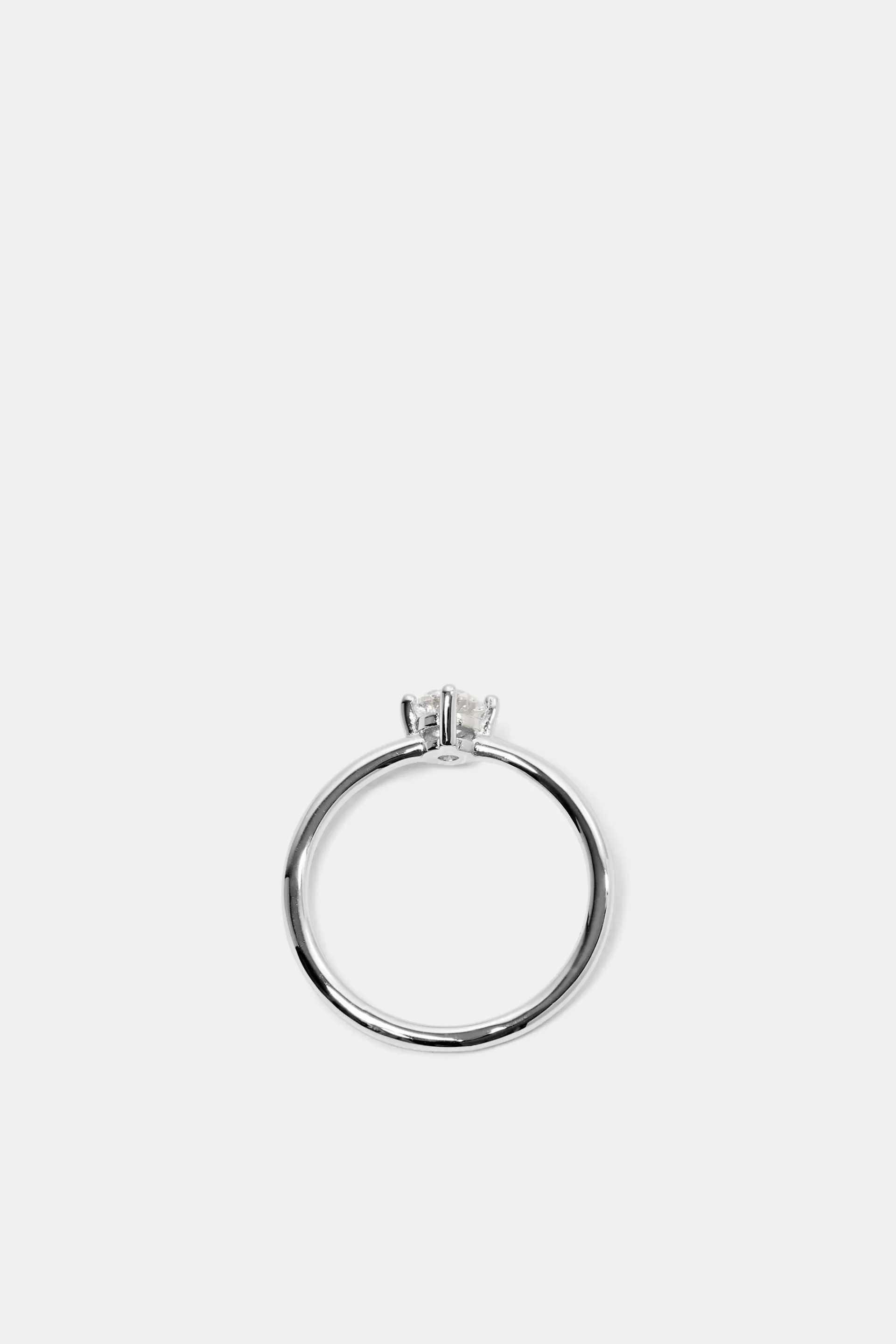 Sterlingsilber-Ring mit kubischem Zirkoniastein-ESPRIT Store