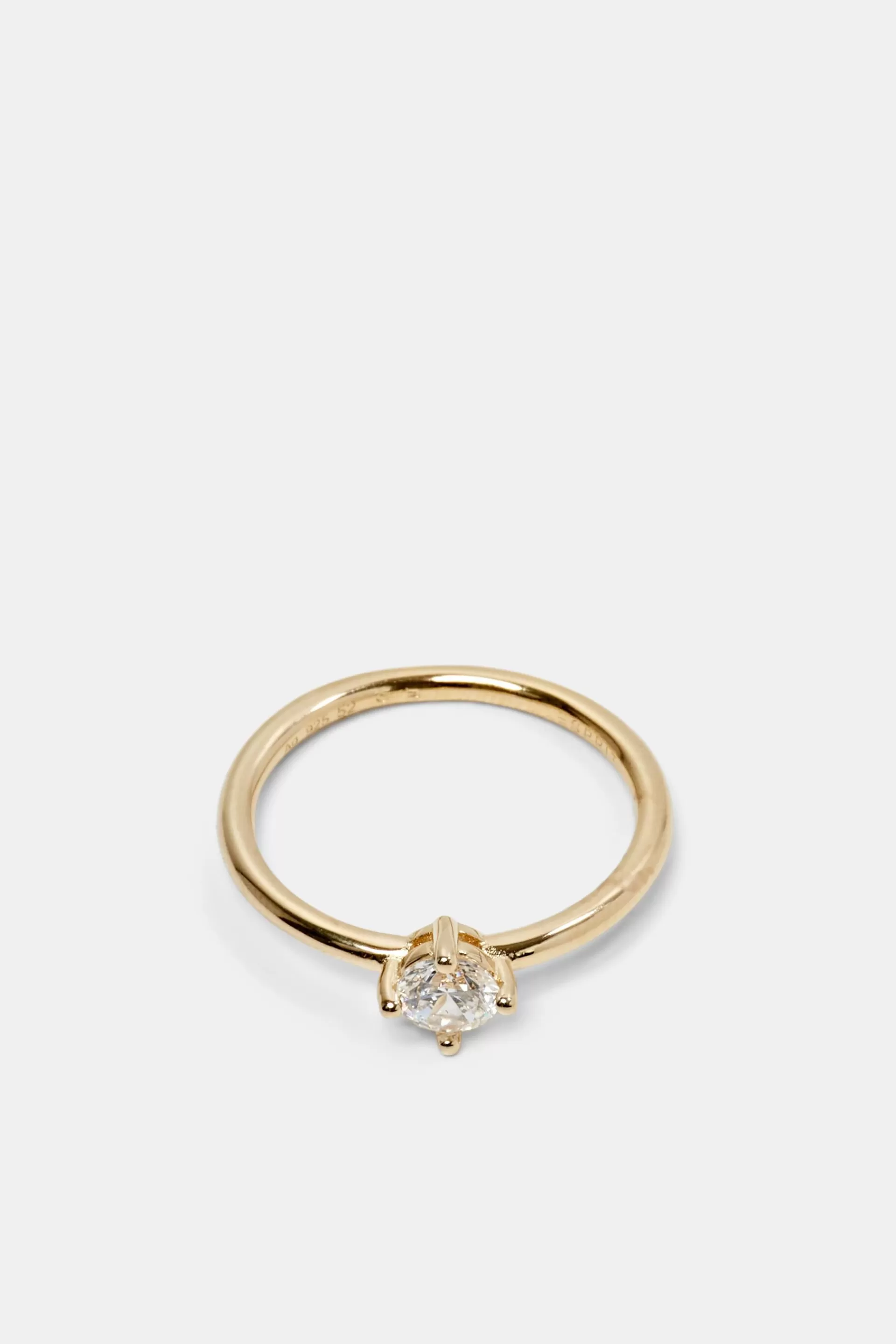 Sterlingsilber-Ring mit kubischem Zirkoniastein-ESPRIT Clearance