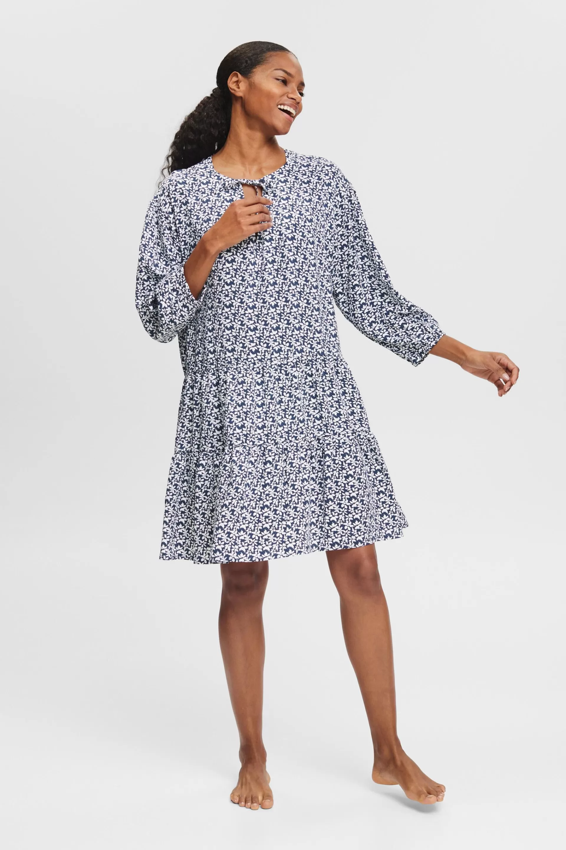 Strandkleid mit Print-ESPRIT Online