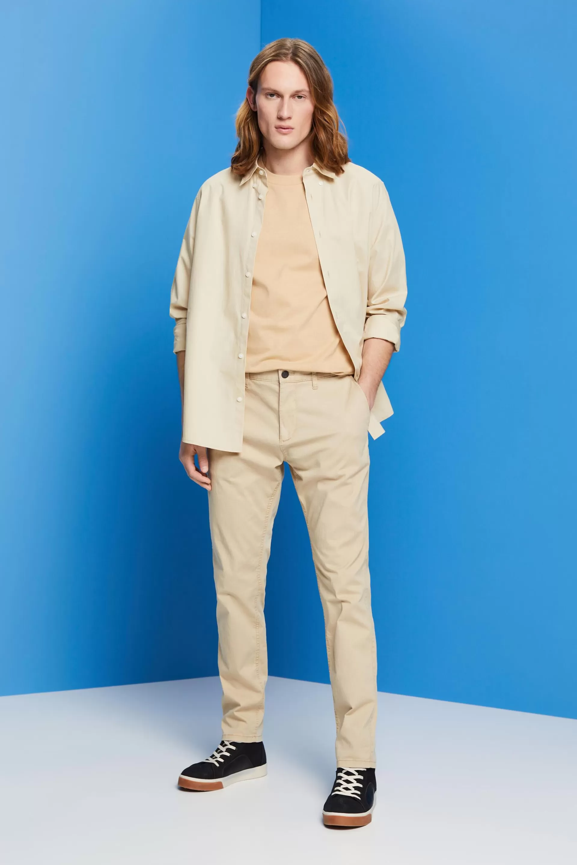 Stretch-Chino aus Baumwolle-ESPRIT Shop