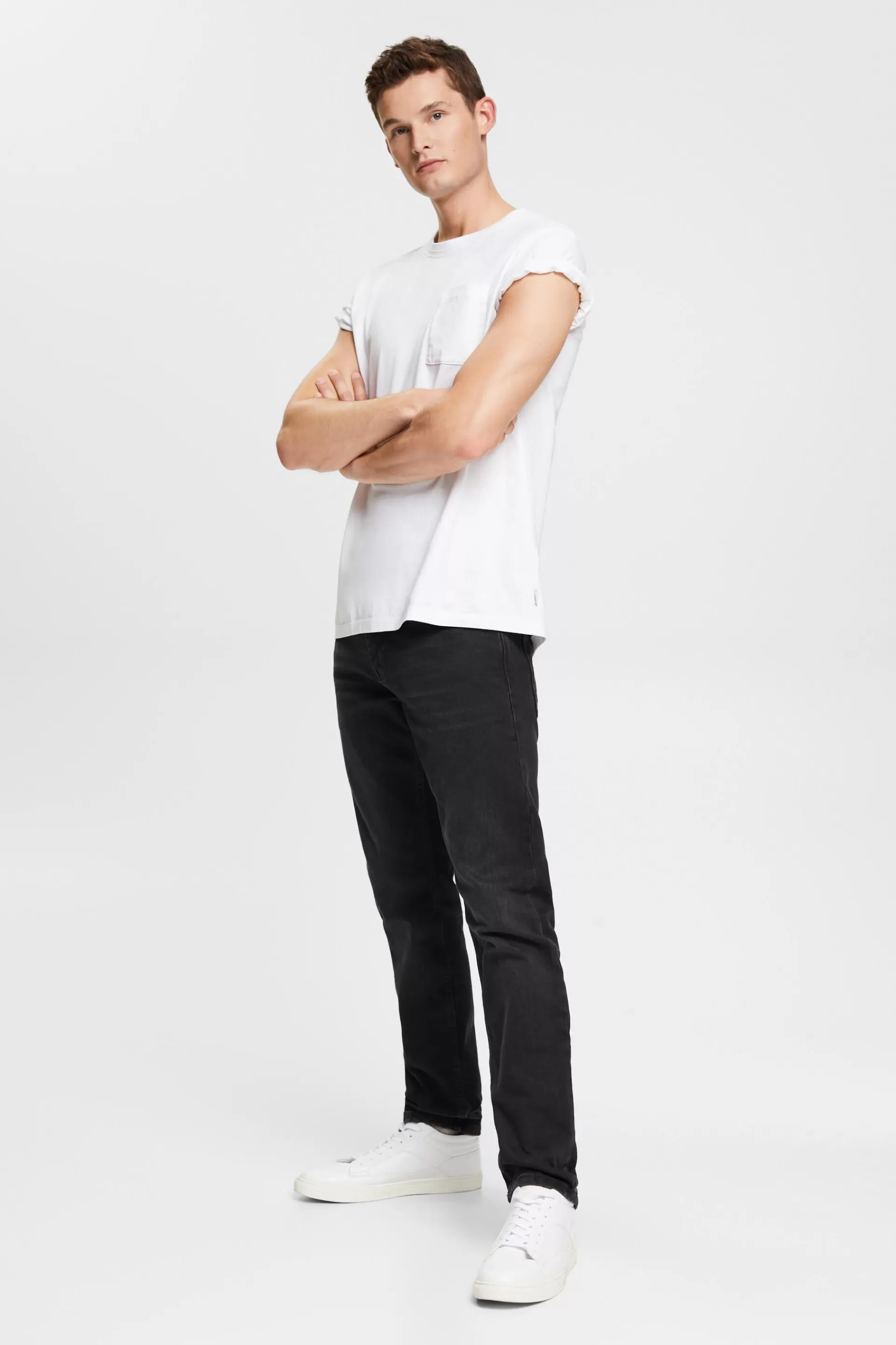 Stretch-Jeans mit Organic Cotton-ESPRIT New
