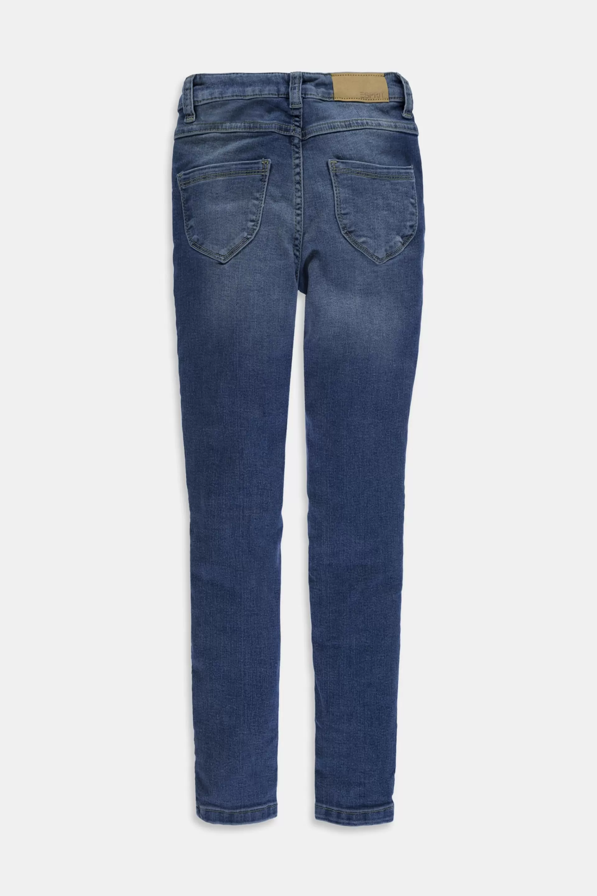 Stretch-Jeans mit Weitenservice und Verstellbund-ESPRIT Discount