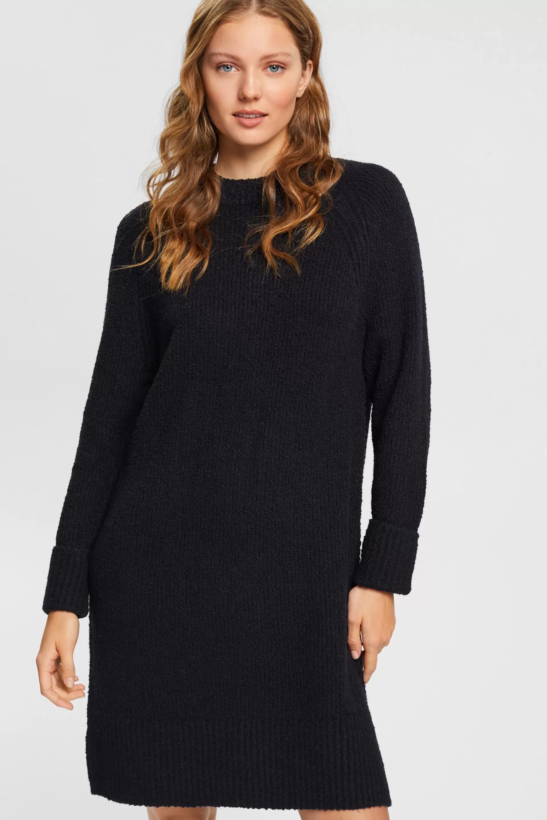 Strickkleid aus Slub-Jersey-ESPRIT Clearance