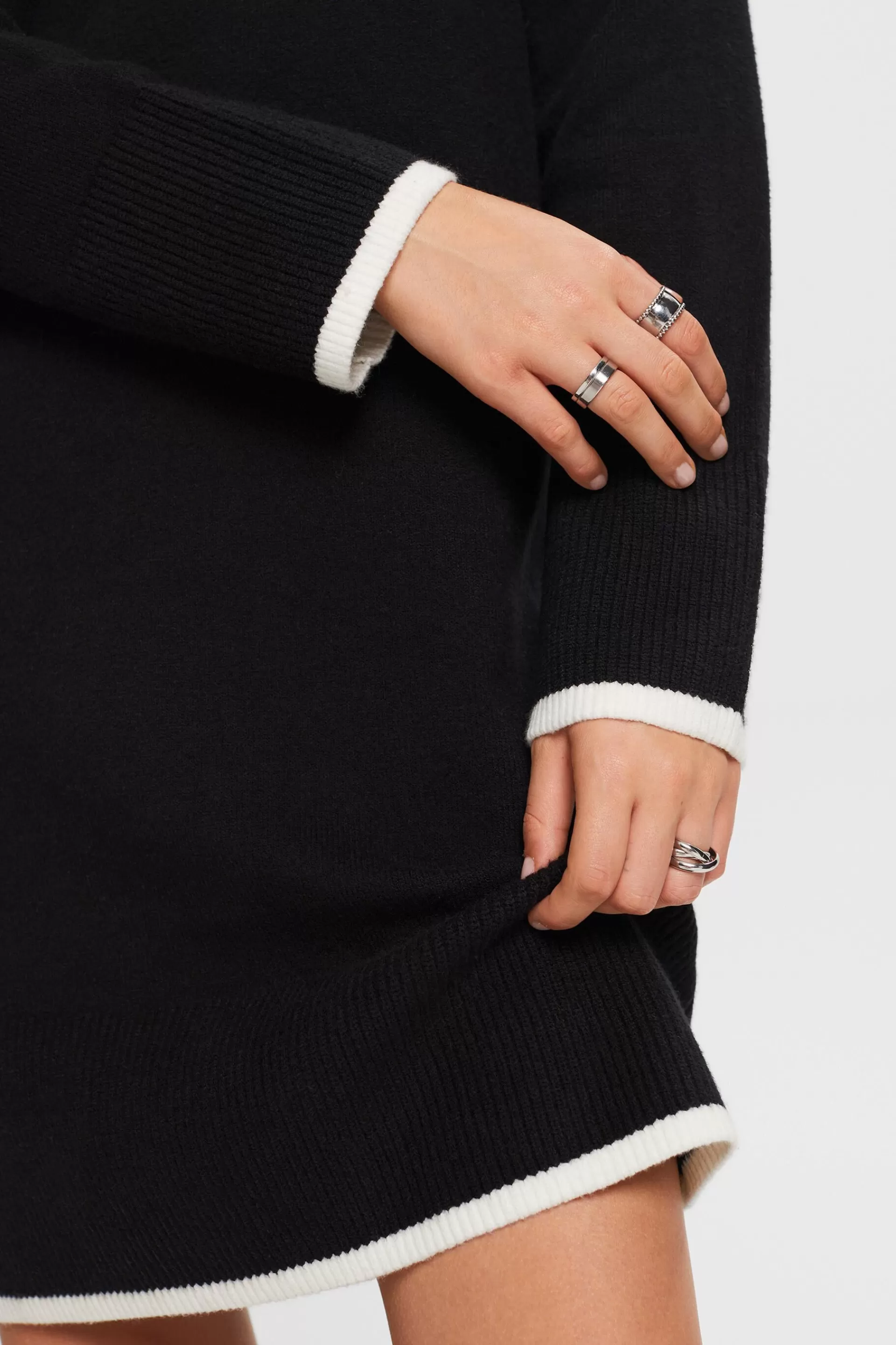 Strickkleid mit Stehkragen-ESPRIT Cheap