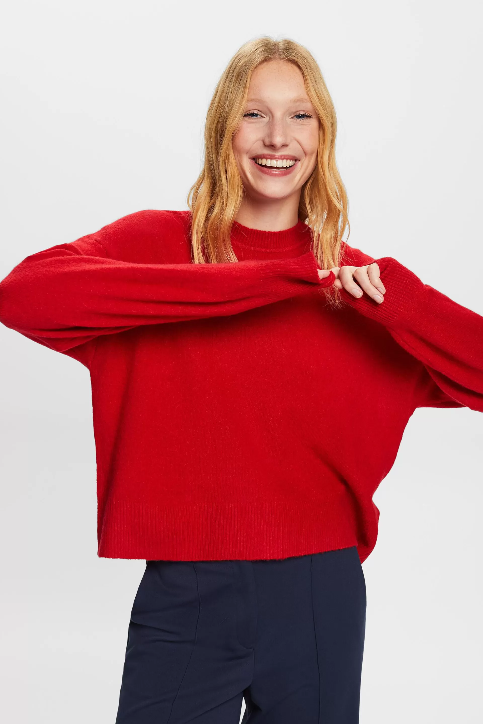 Strickpullover mit Blouson-Ärmeln-ESPRIT Cheap