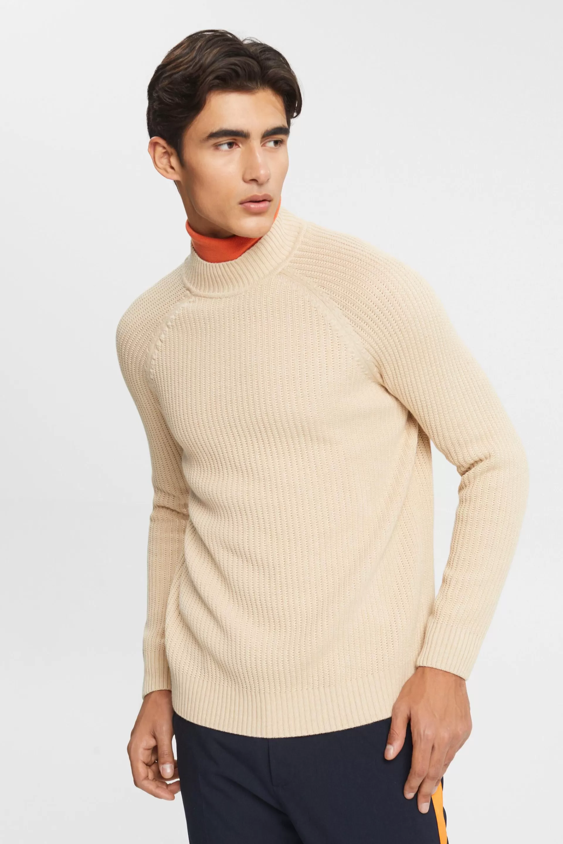 Strickpullover mit kurzem Stehkragen-ESPRIT Shop