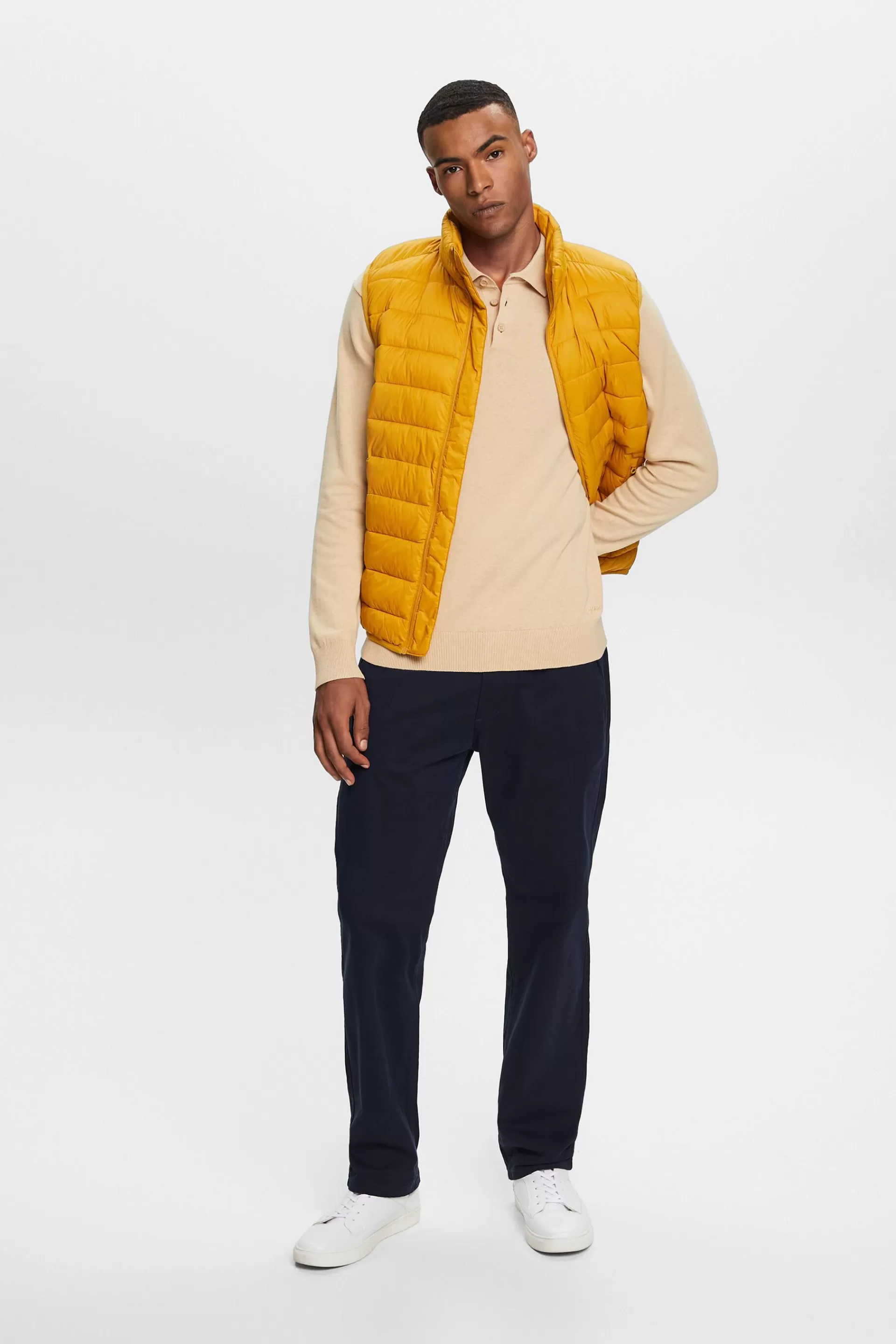 Strickpullover mit Polokragen, TENCEL™-ESPRIT Fashion