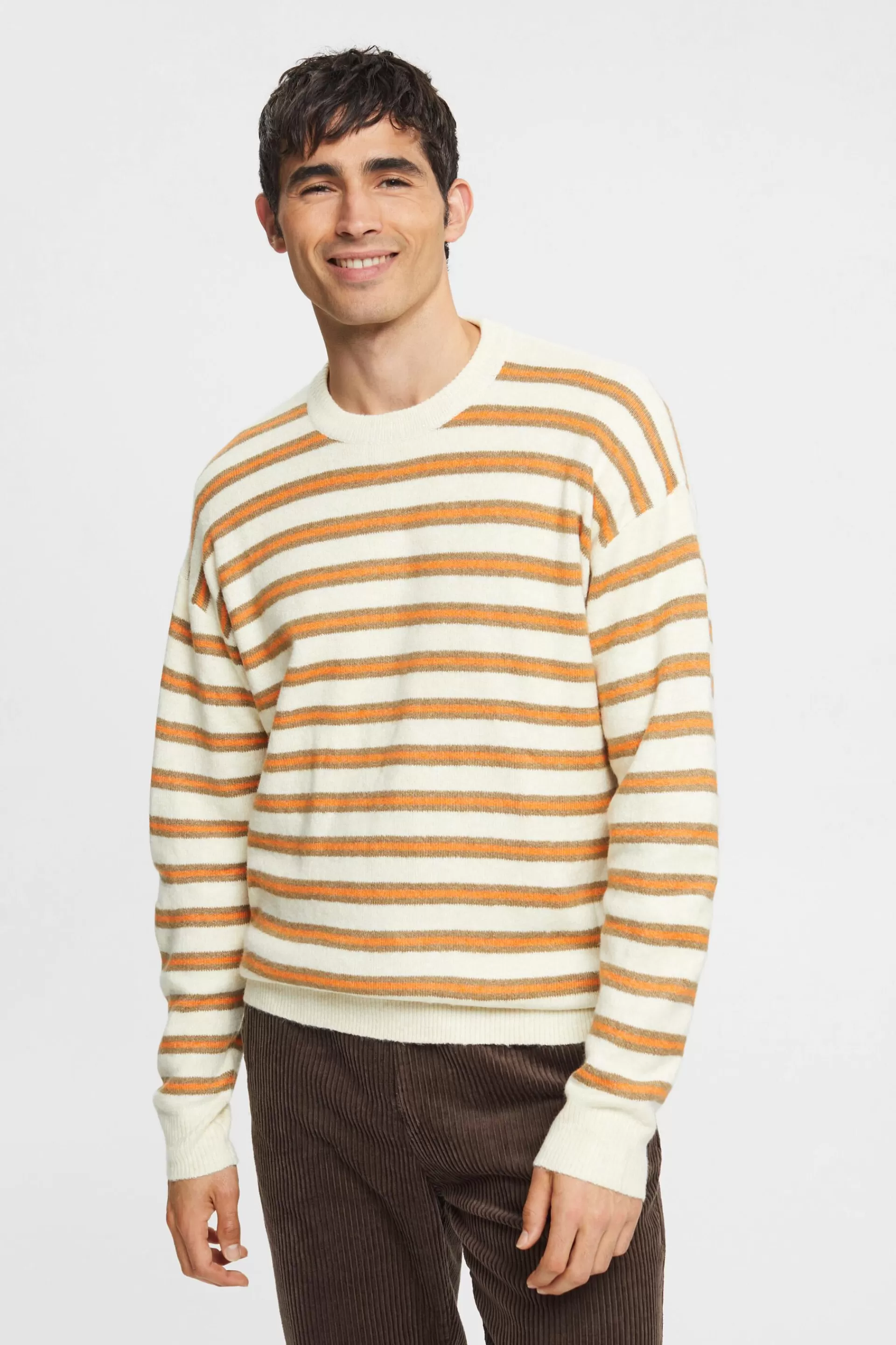 Strickpullover mit Streifen-ESPRIT Store