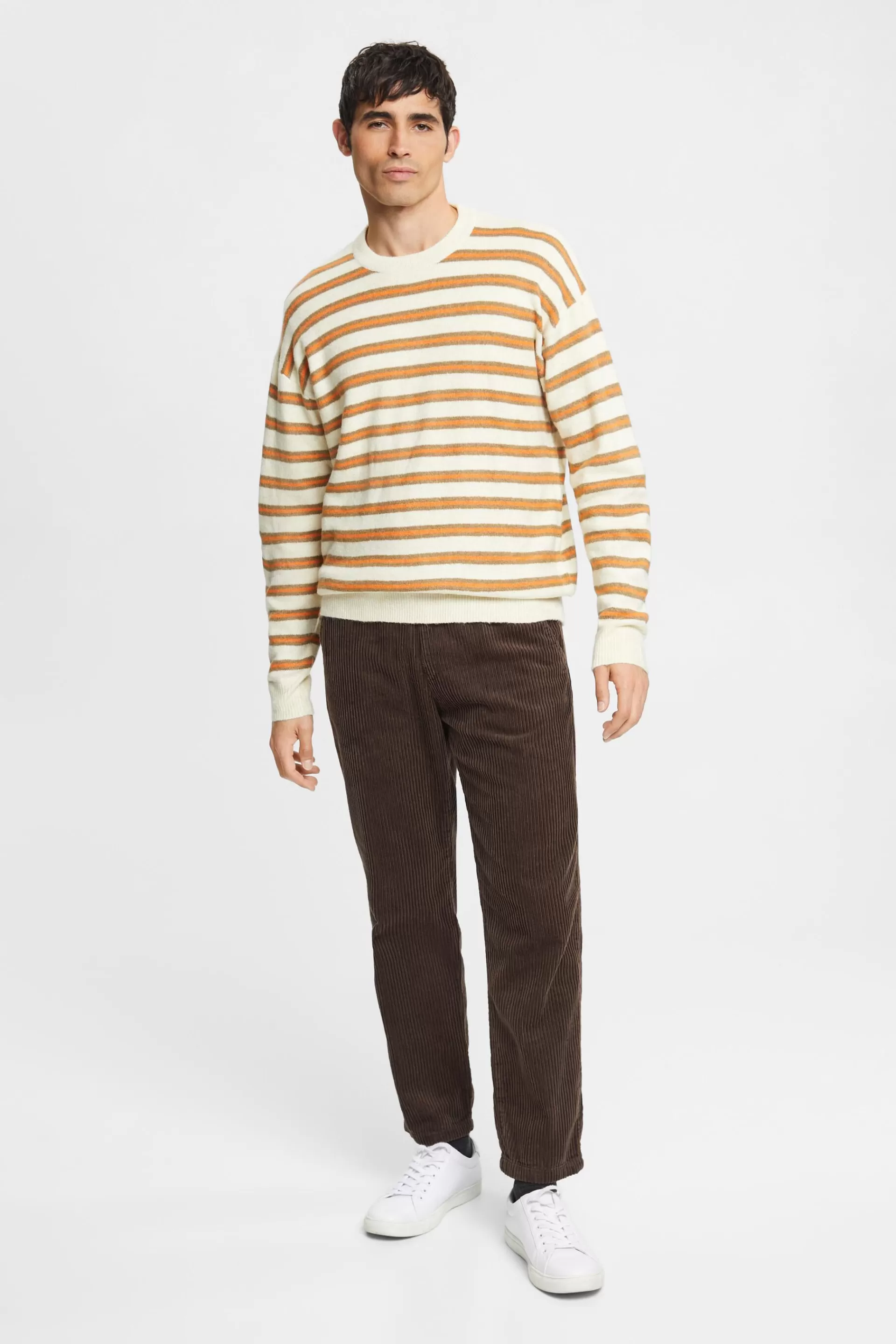 Strickpullover mit Streifen-ESPRIT Store