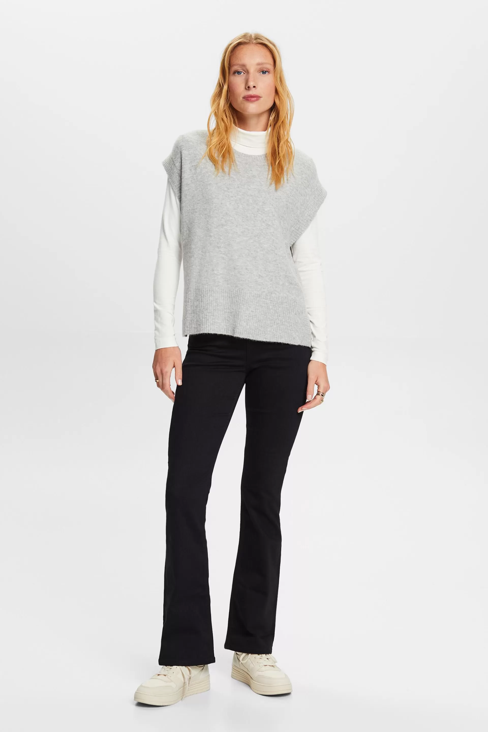 Strickweste aus Wollmix-ESPRIT Cheap