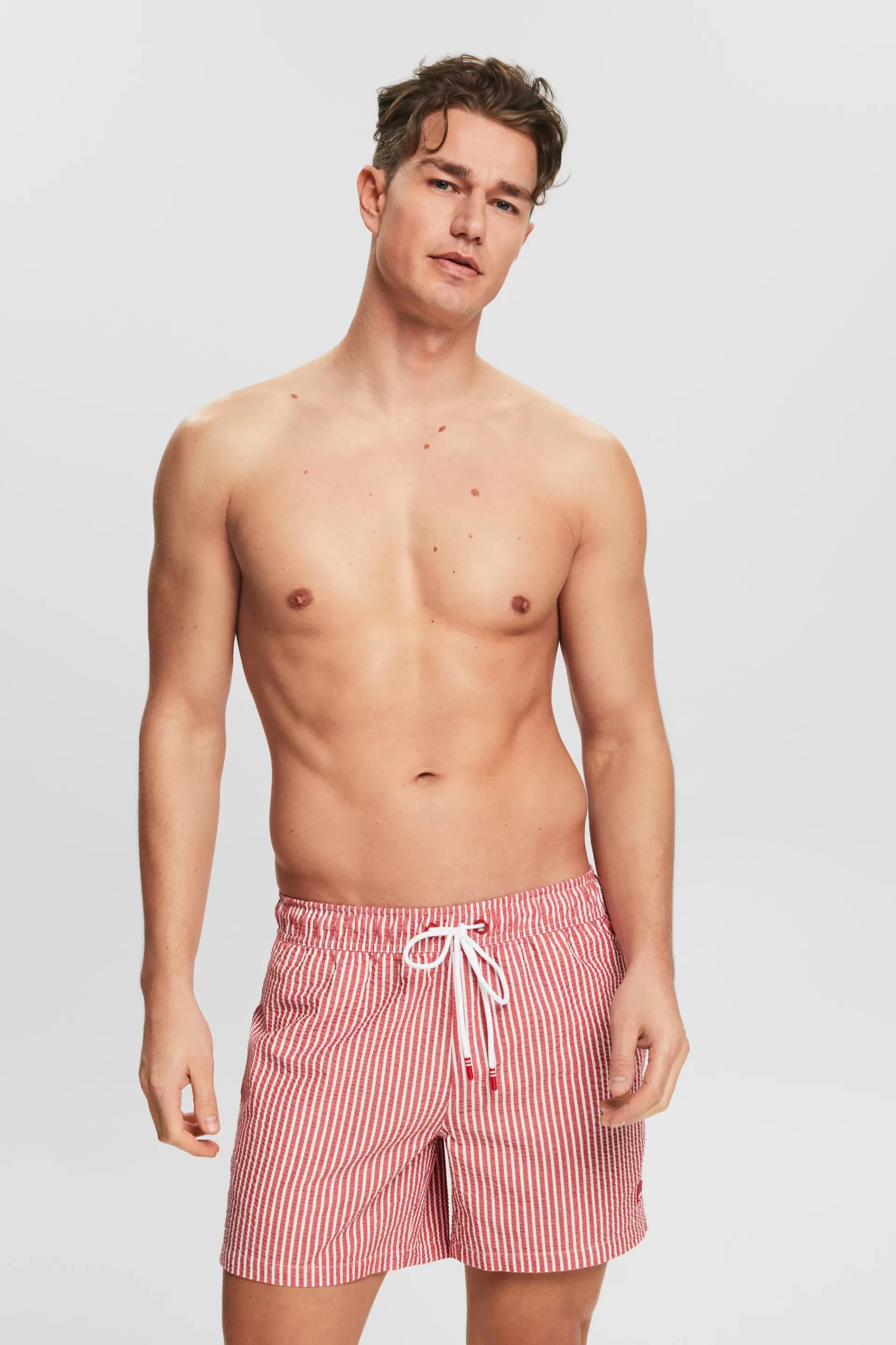 Strukturierte Badeshorts im Streifenlook-ESPRIT Sale