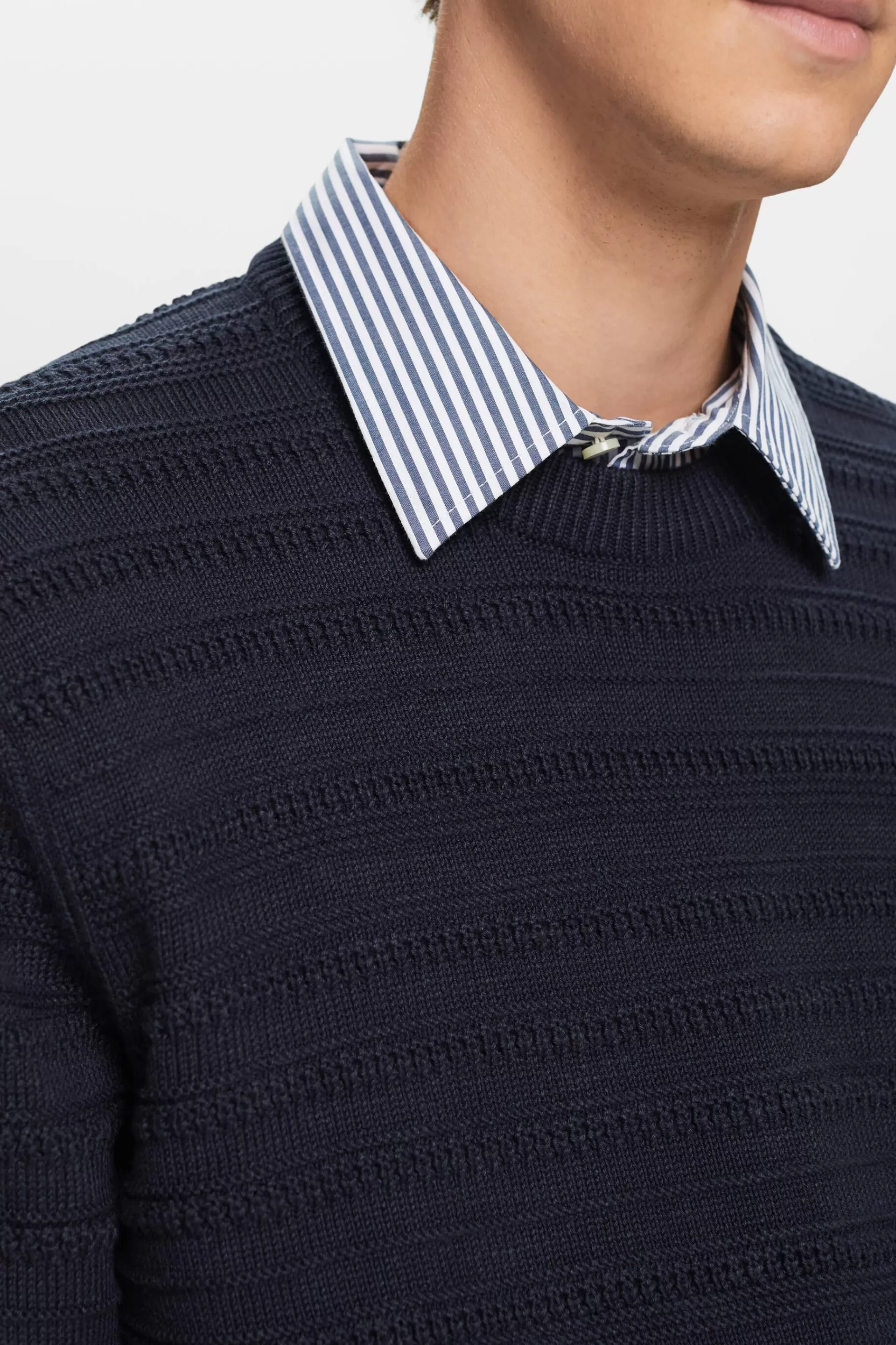 Strukturierter Baumwollpullover-ESPRIT Best