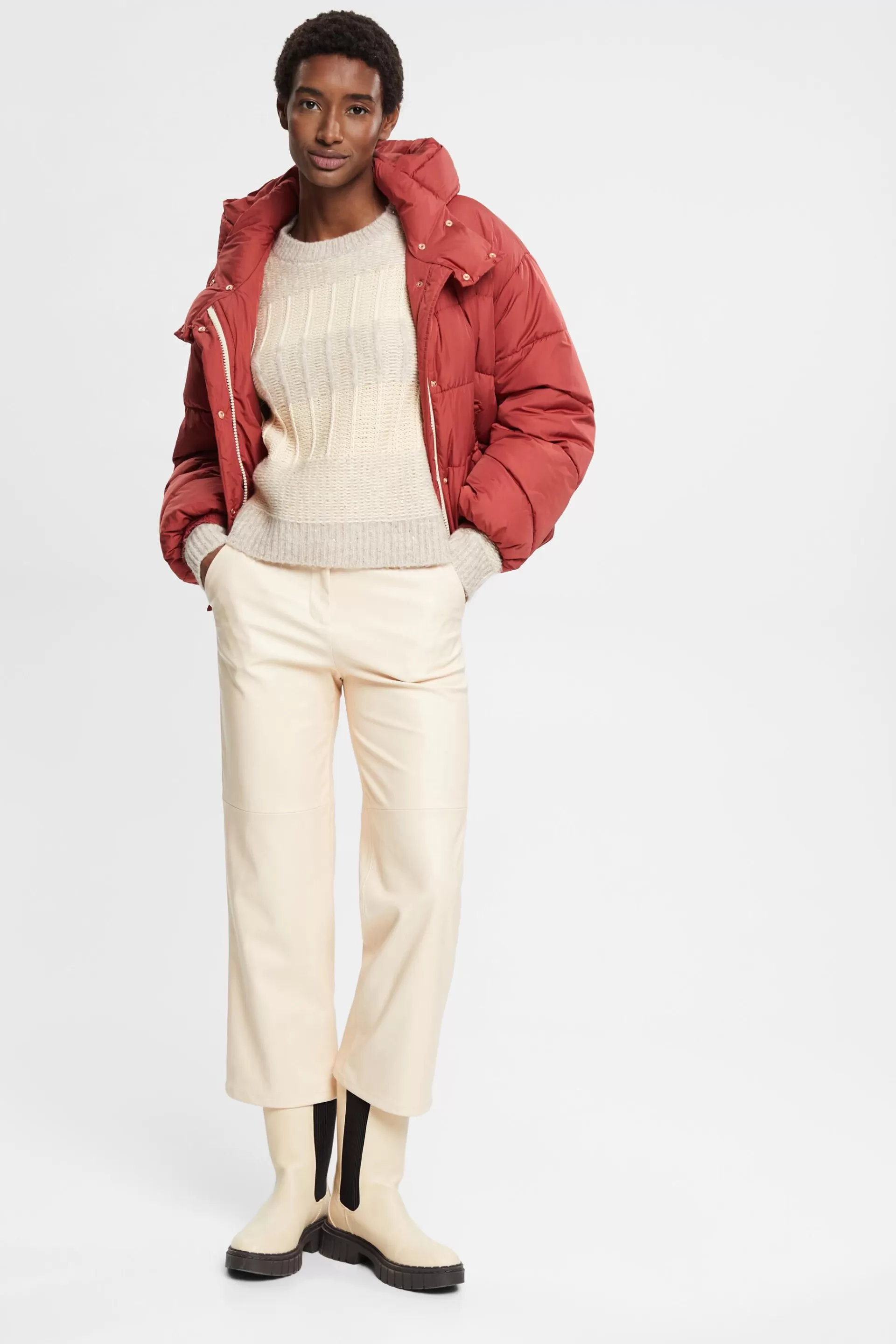 Strukturierter Pullover mit Pailletten-ESPRIT Hot