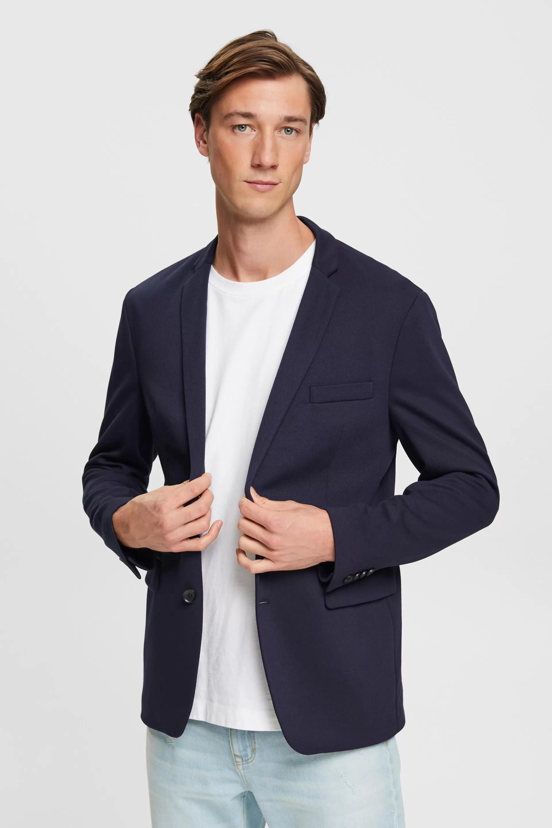 Strukturierter Slim-Fit-Blazer-ESPRIT Fashion