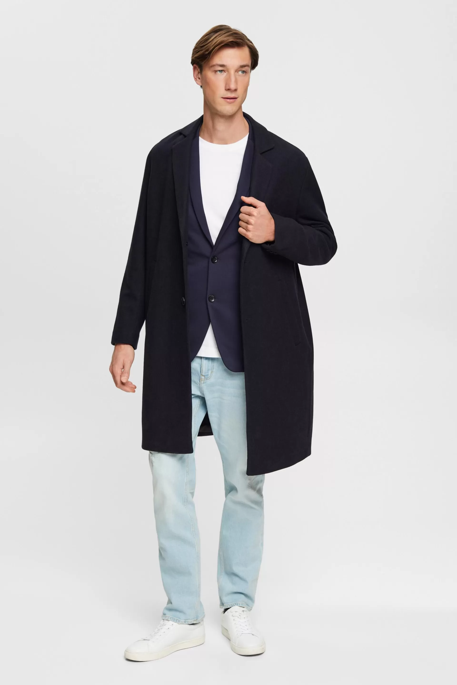Strukturierter Slim-Fit-Blazer-ESPRIT Fashion