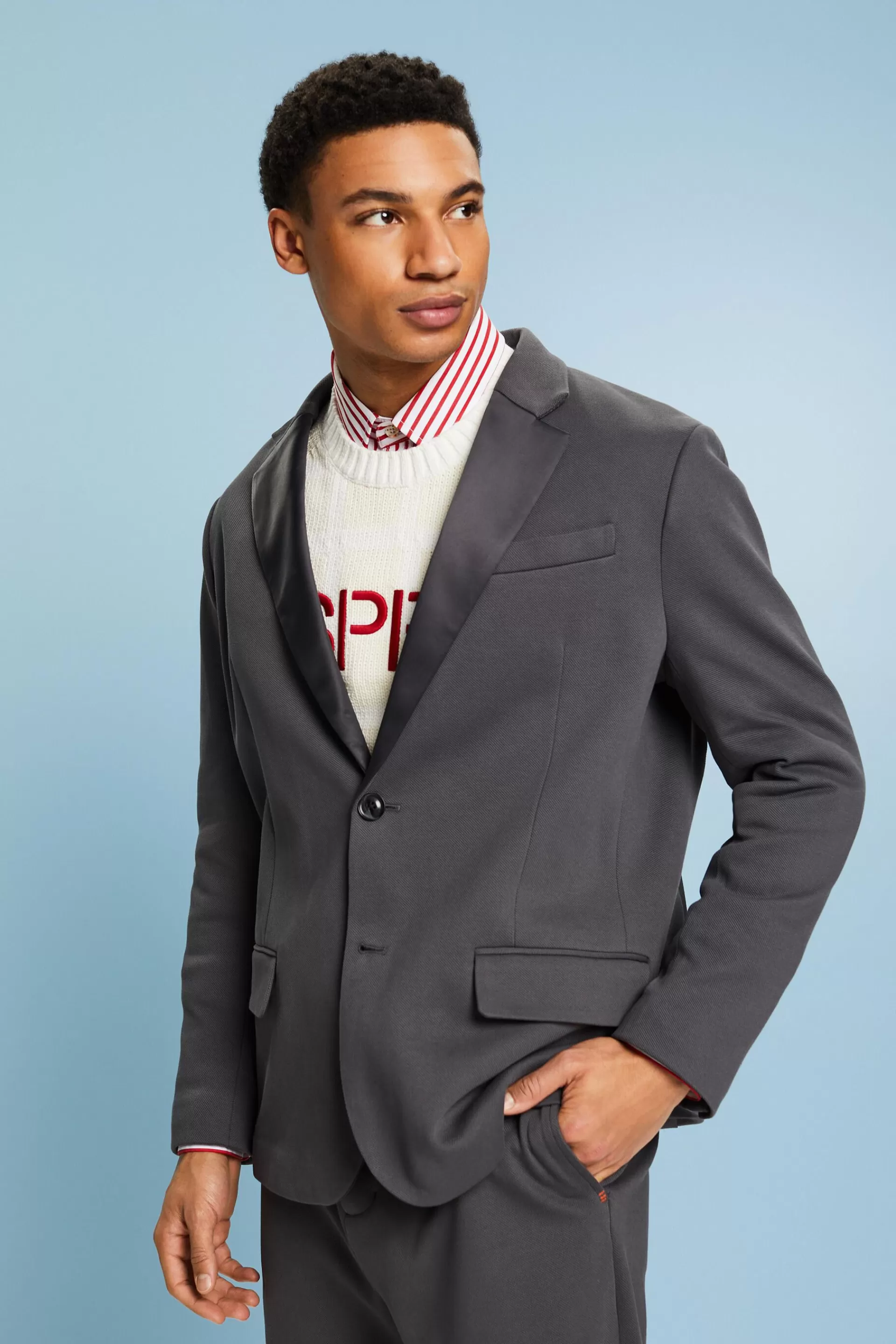 Strukturierter Strickblazer-ESPRIT Clearance