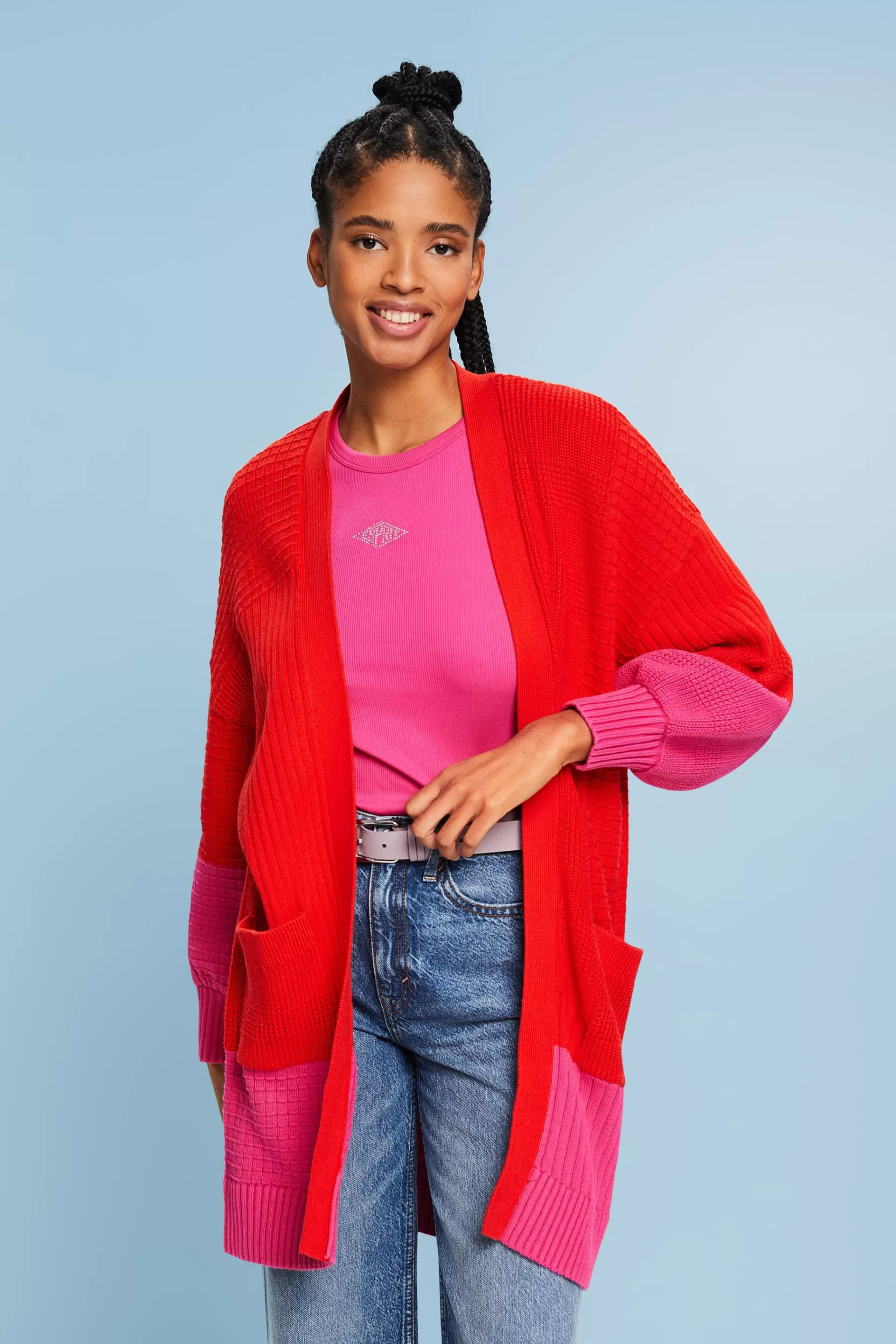 Strukturierter Strick-Cardigan-ESPRIT Best