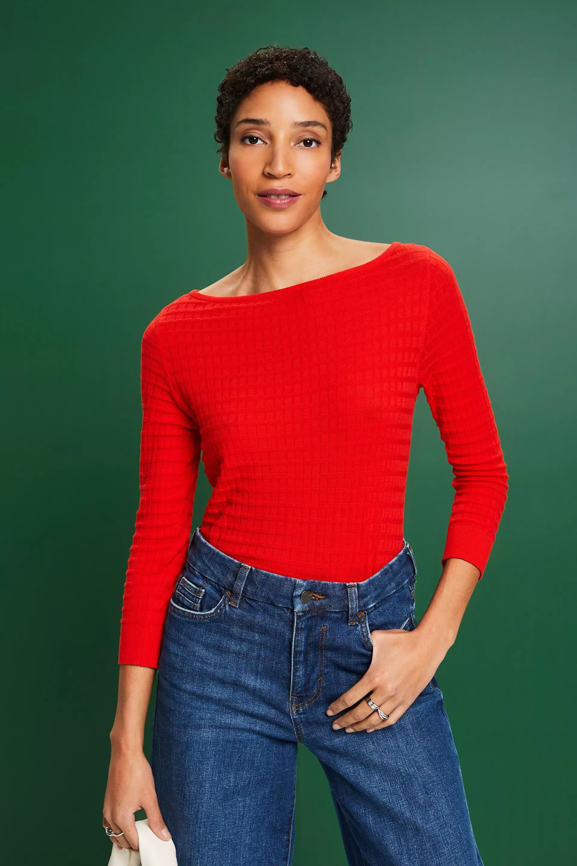 Strukturierter Strickpullover-ESPRIT Online