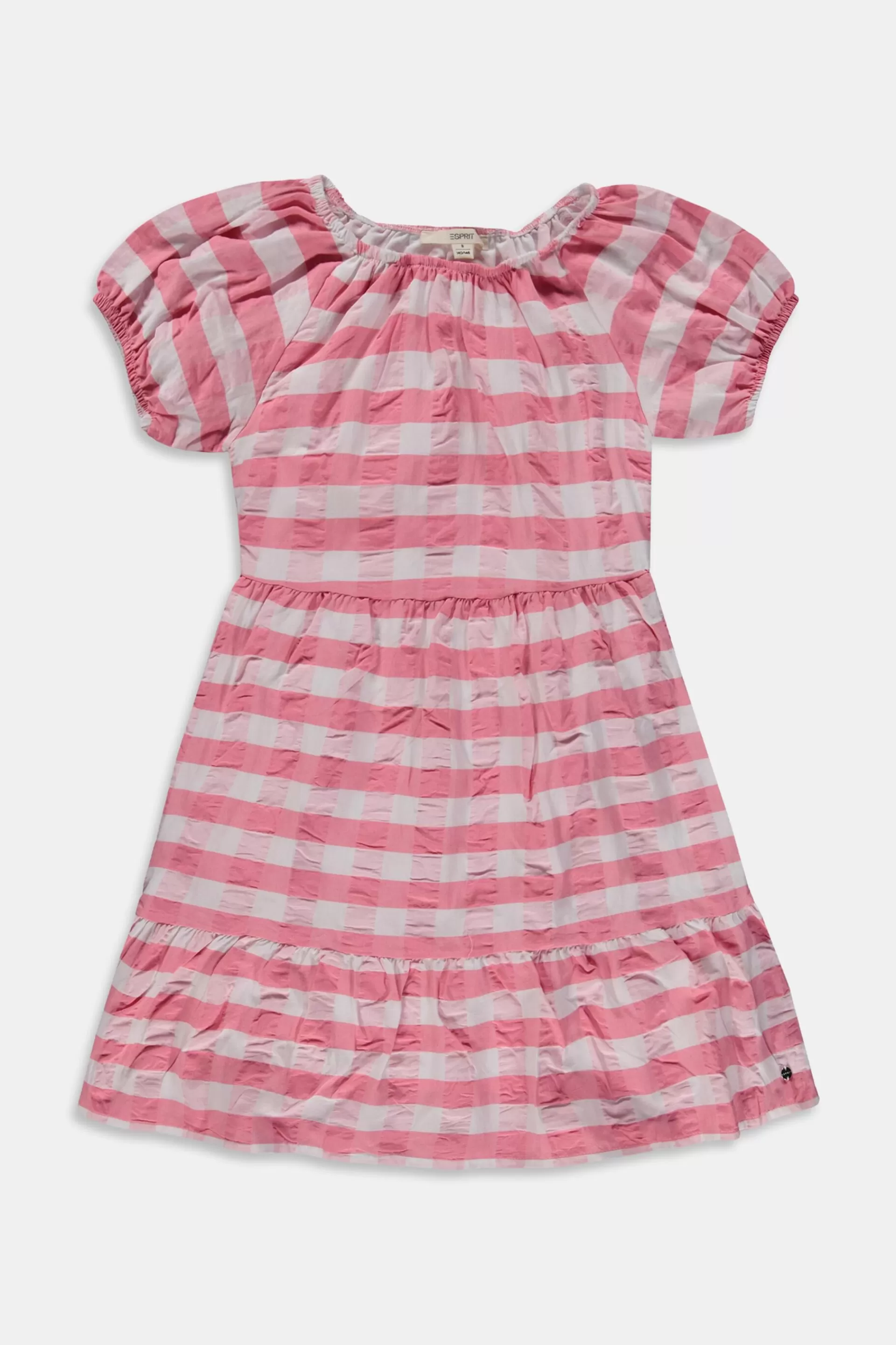Stufenkleid mit Karomuster-ESPRIT Best Sale