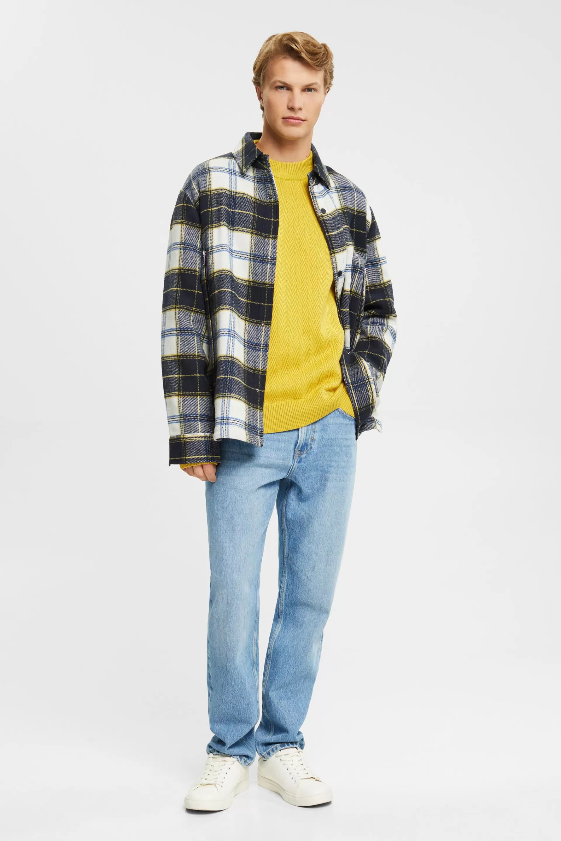Sweater mit Fischgrat-Muster-ESPRIT Outlet