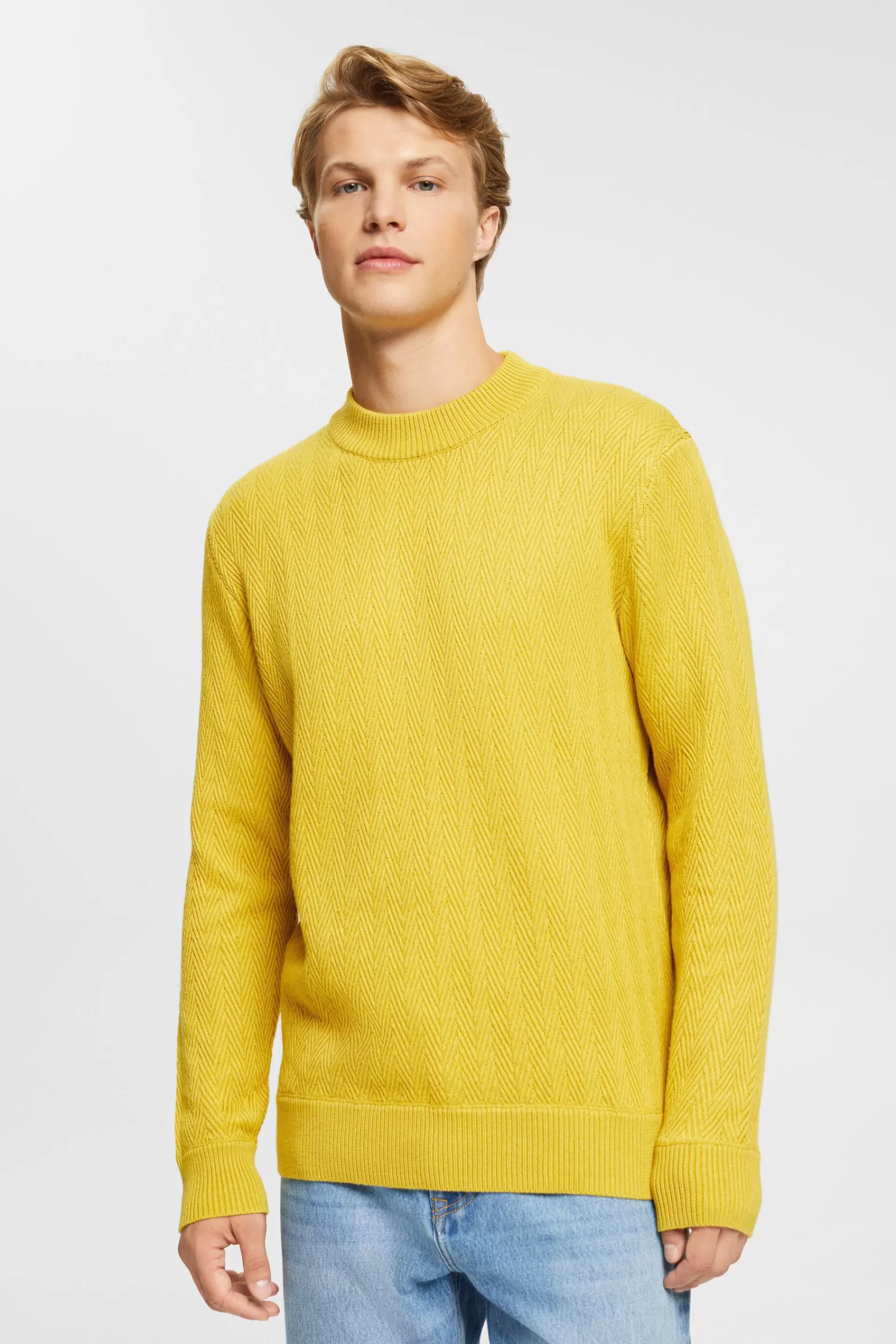 Sweater mit Fischgrat-Muster-ESPRIT Outlet