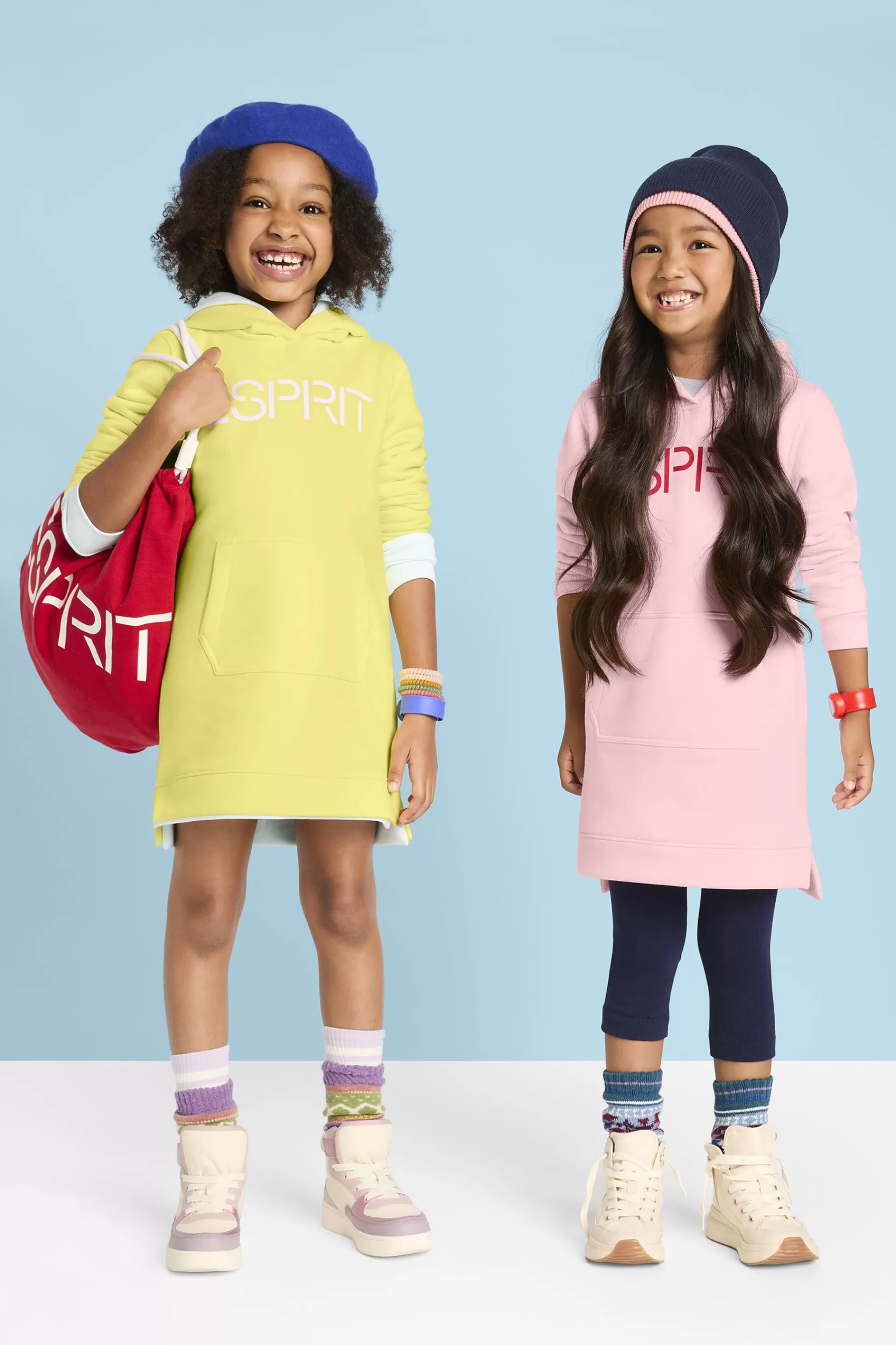 Sweatkleid mit Logo-Print-ESPRIT Online