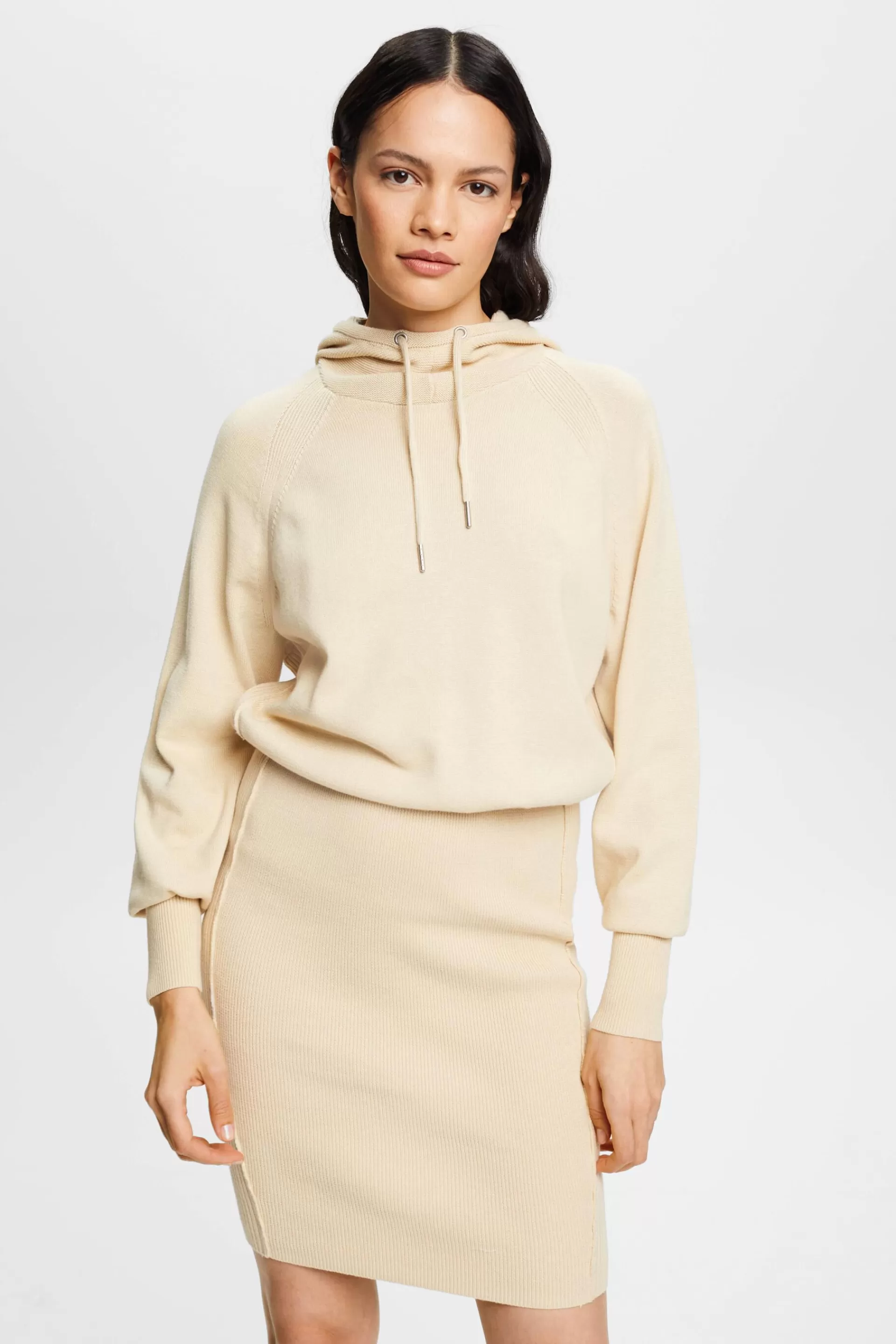 Sweatshirt-Kleid mit Kapuze-ESPRIT Store